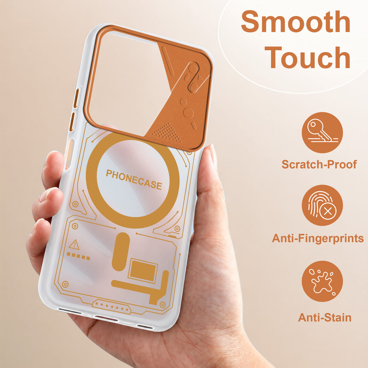 For Vivo T4x | Vivo Y31 Pro Metallic Back Cover Case (Metallic Camera Protection & Buttons | Translucent Milky Shade | Hard Polycarbonate)