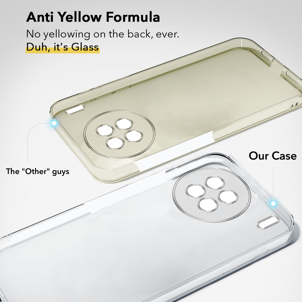 For Vivo X90 Back Cover Case Lifetime Anti-Yellow Clear (Sleek Hard Crystal | Shockproof and Camera Protection)