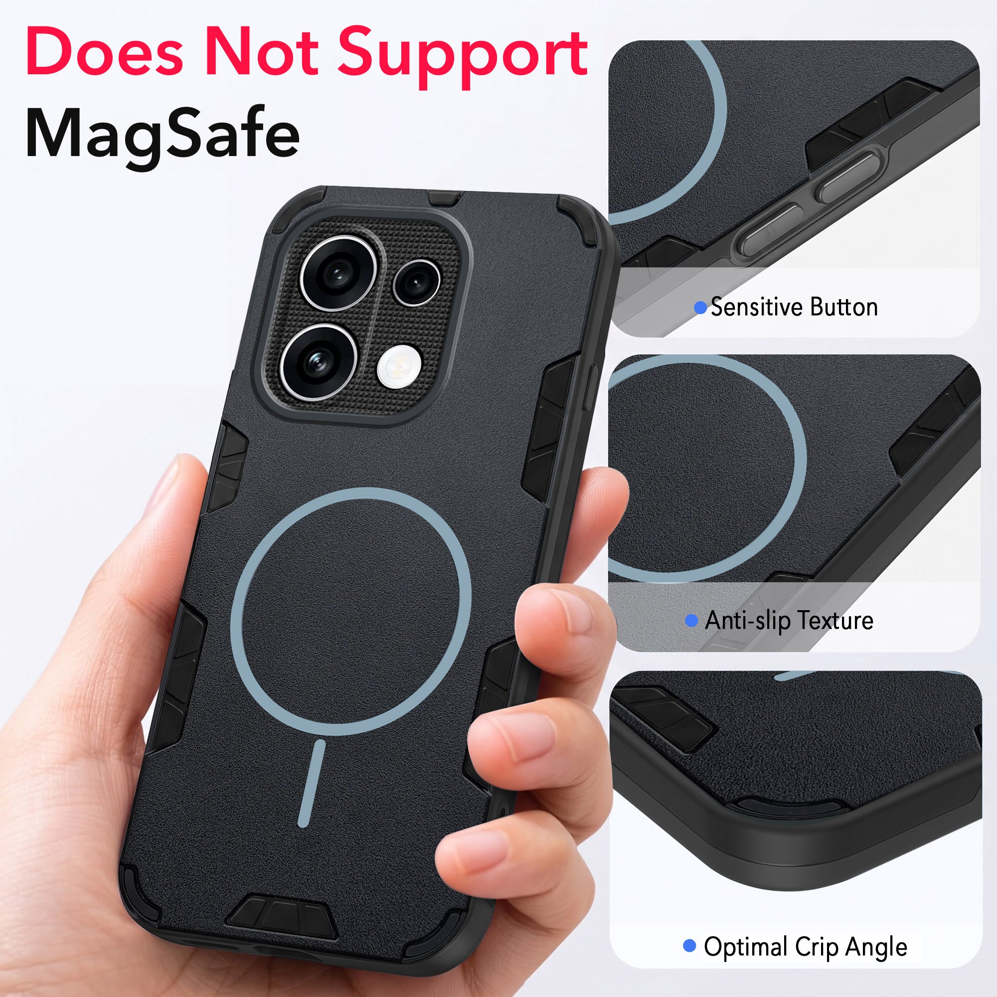 For Oppo Reno 16C Back Cover Case  (Slim Hybrid Armor | Shockproof Camera Protection | Rugged Dual Layer)