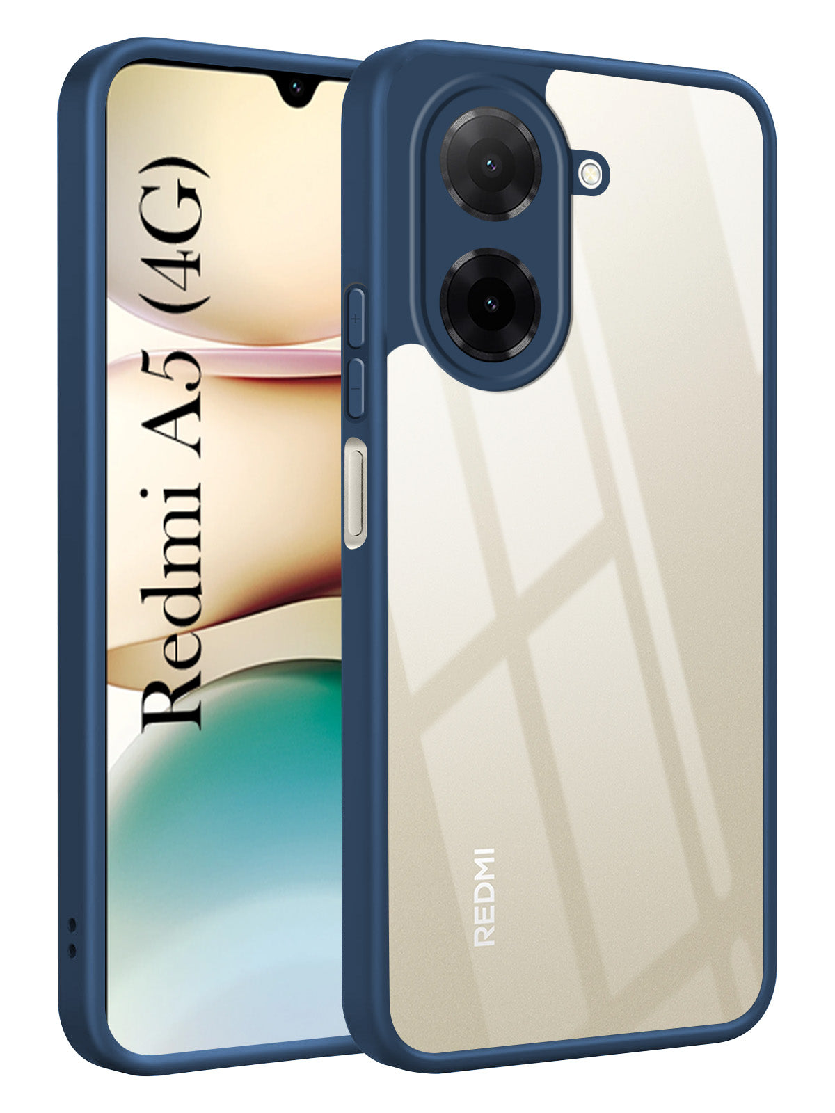 For Redmi A5 4G Back Cover Case Ultra-Hybrid (Lifetime Anti Yellow | Anti Scratch | Crystal Clear Shockproof)