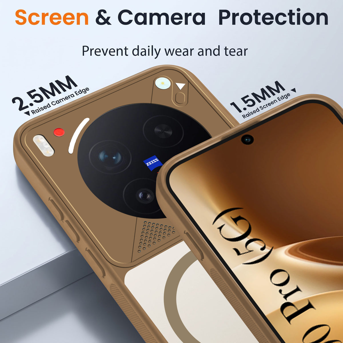 For Vivo X300 Pro Back Cover Case Lifetime Anti-Yellow Clear (Camera Protection | Side Grip | Wireless MagSafe Compatible)
