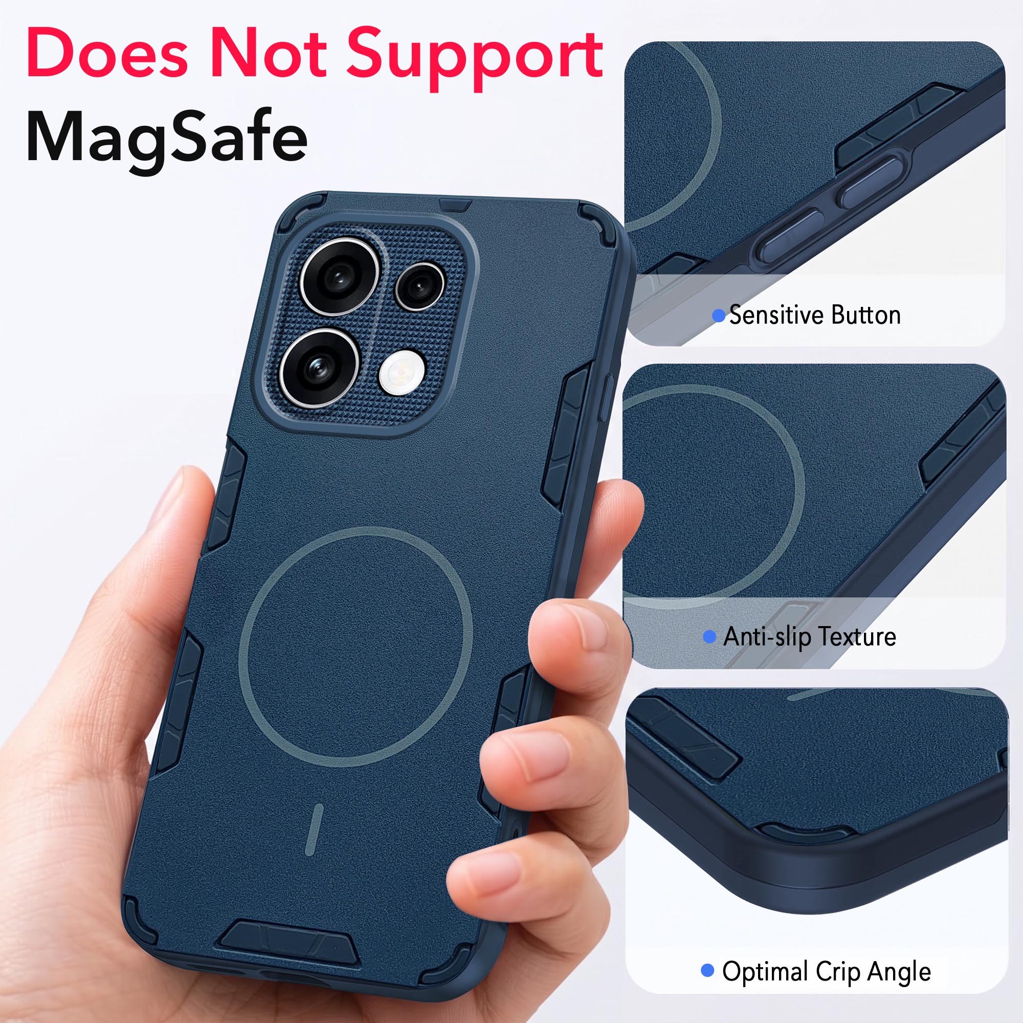 For Oppo Reno 16C Back Cover Case  (Slim Hybrid Armor | Shockproof Camera Protection | Rugged Dual Layer)