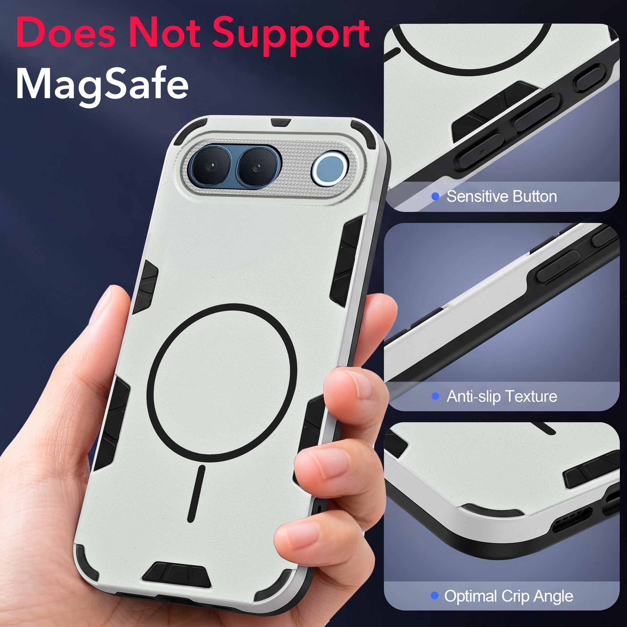 For Vivo S2 5G Back Cover Case (Slim Hybrid Armor | Shockproof Camera Protection | Rugged Dual Layer)