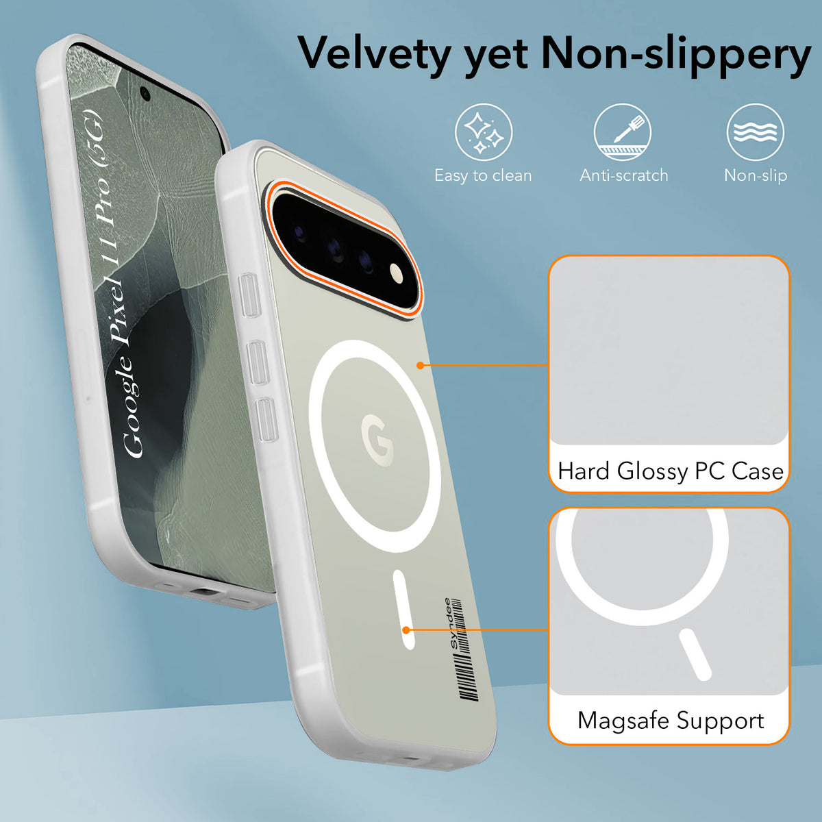 For Google Pixel 11 Pro Back Cover Case (Soft Touch | Camera Bump Protection | MagSafe Compatible | Matte Finish)