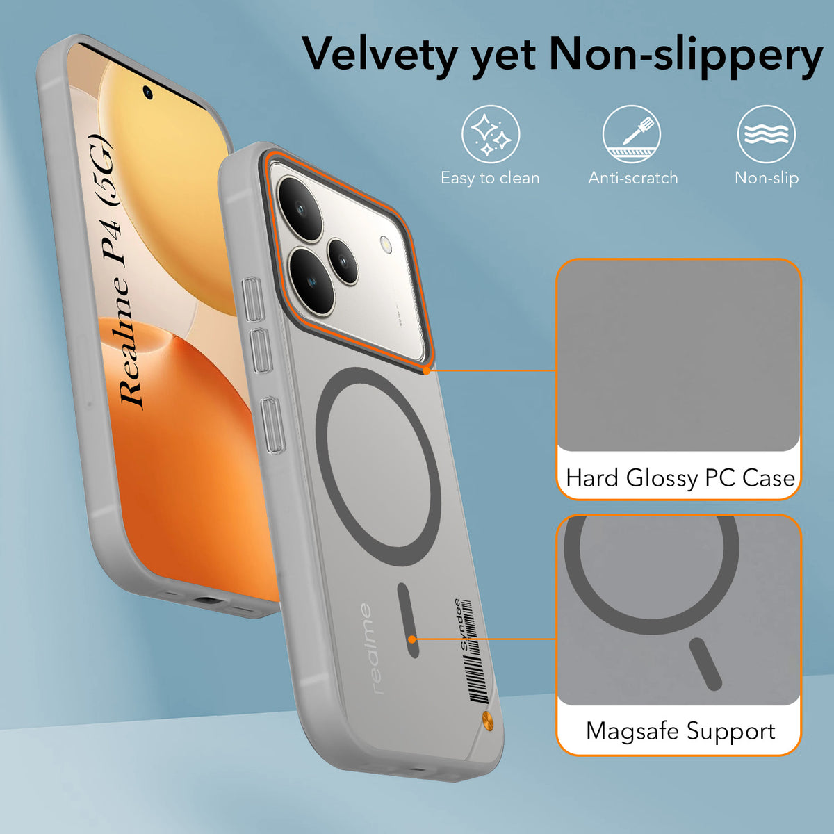 For Realme P4 Back Cover Case (Soft Touch | Camera Bump Protection | MagSafe Compatible | Matte Finish)