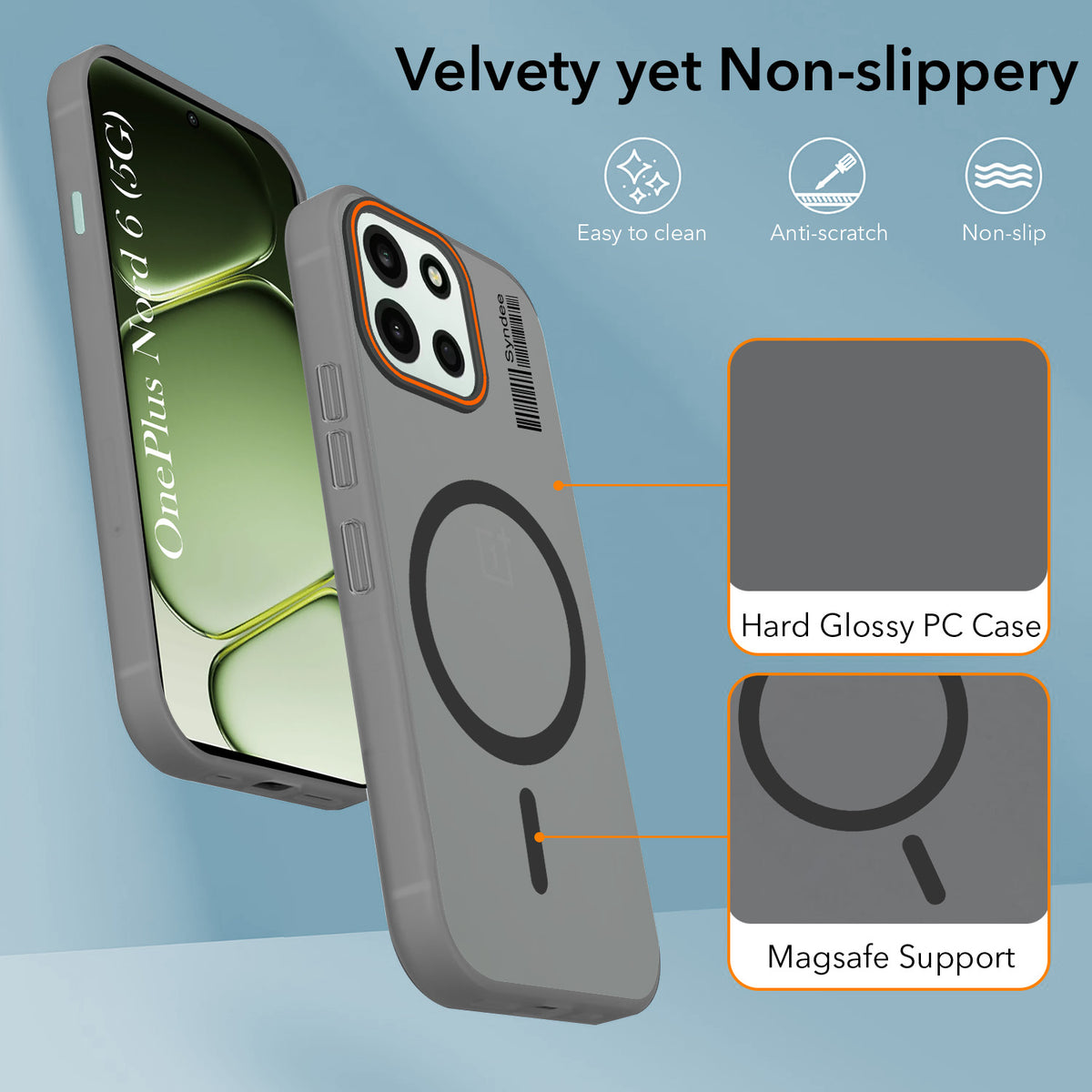 For Oneplus Nord 6 Back Cover Case (Soft Touch | Camera Bump Protection | MagSafe Compatible | Matte Finish)