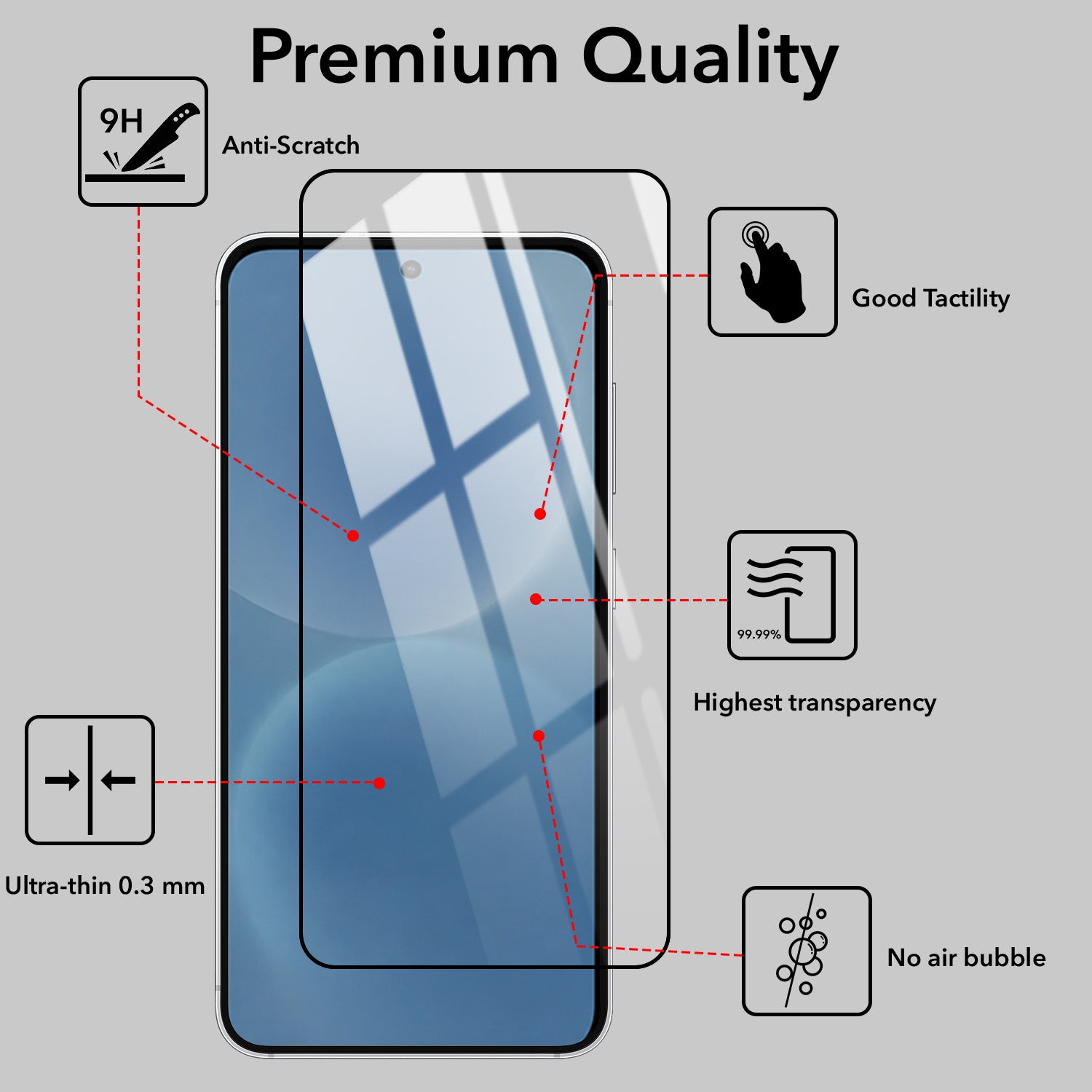 (Pack of 2) Tempered Glass For Nothing Phone 4B 5G Military-Grade Gorilla Tempered Glass Screen Protector With Installation Kit | Shatterproof, Full Coverage, HD Clear, Scratch Resistant
