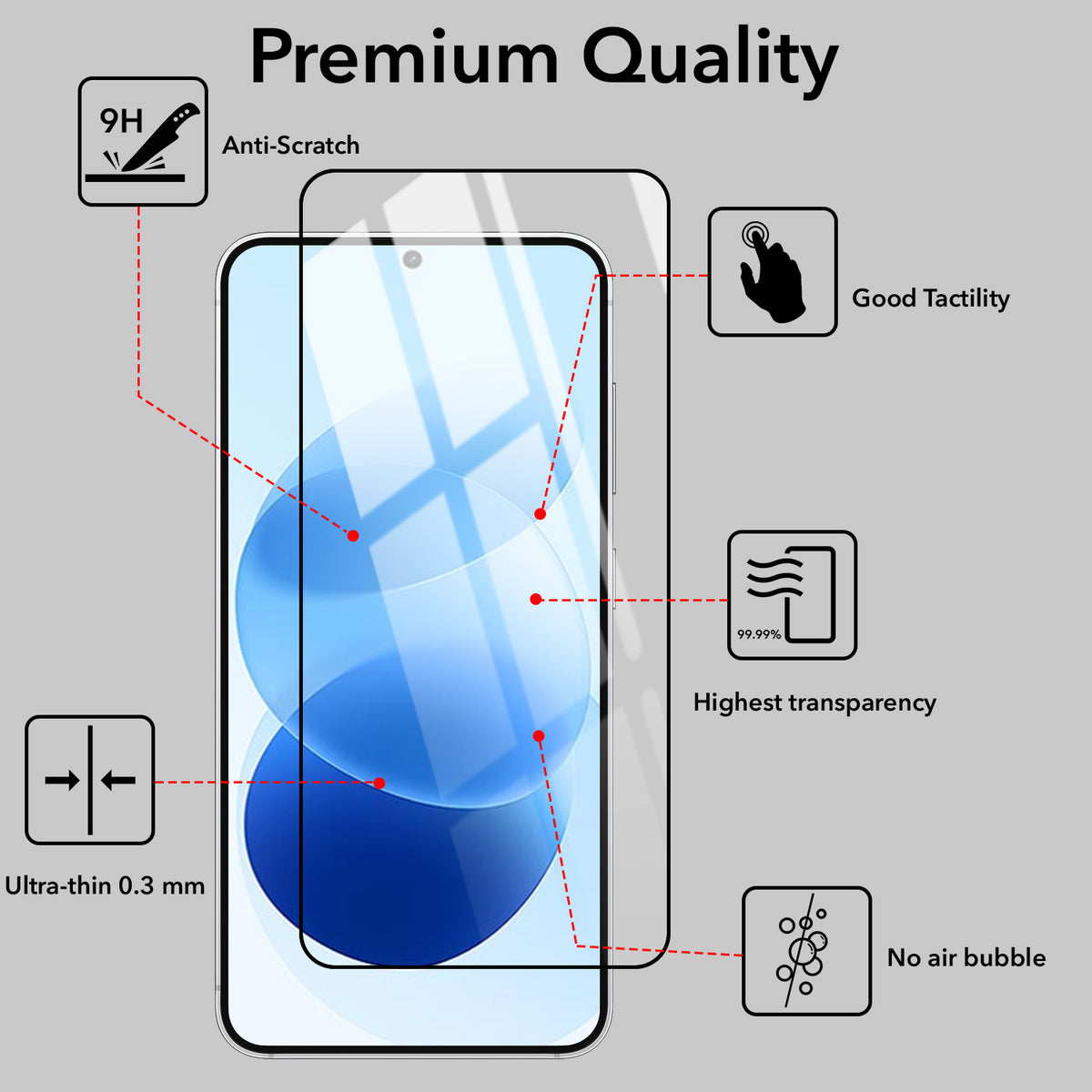 Tempered Glass For Redmi Note 17 5G Military-Grade Gorilla Tempered Glass Screen Protector With Installation Kit | Shatterproof, Full Coverage, HD Clear, Scratch Resistant (Pack of 1)