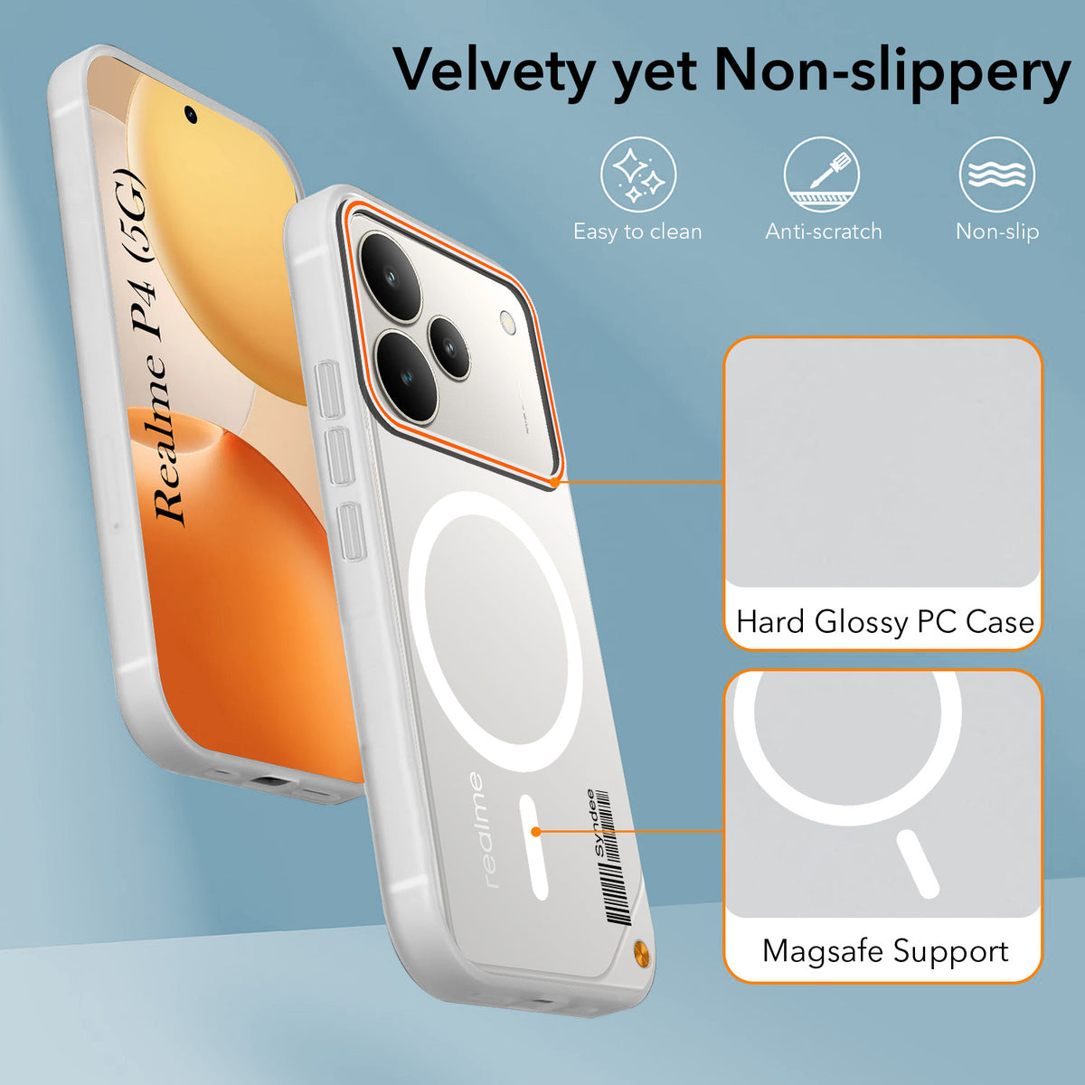 For Realme P4 Back Cover Case (Soft Touch | Camera Bump Protection | MagSafe Compatible | Matte Finish)