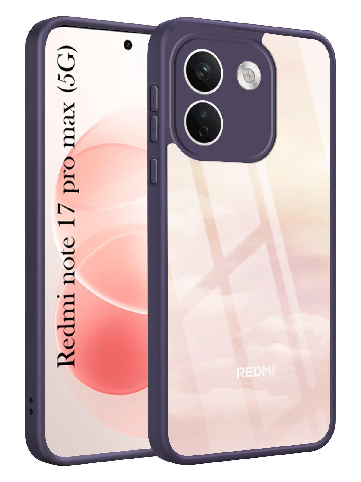 For Redmi Note 17 Pro Max 5G Back Cover Case Ultra-Hybrid (Lifetime Anti Yellow | Anti Scratch | Crystal Clear Shockproof)