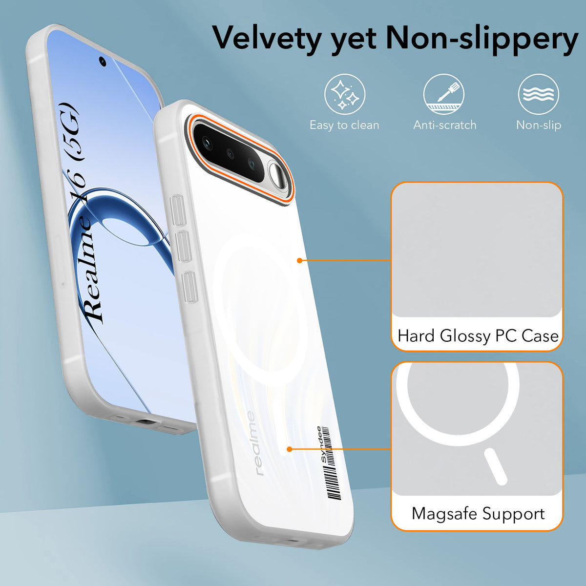 For Realme 16 Back Cover Case (Soft Touch | Camera Bump Protection | MagSafe Compatible | Matte Finish)