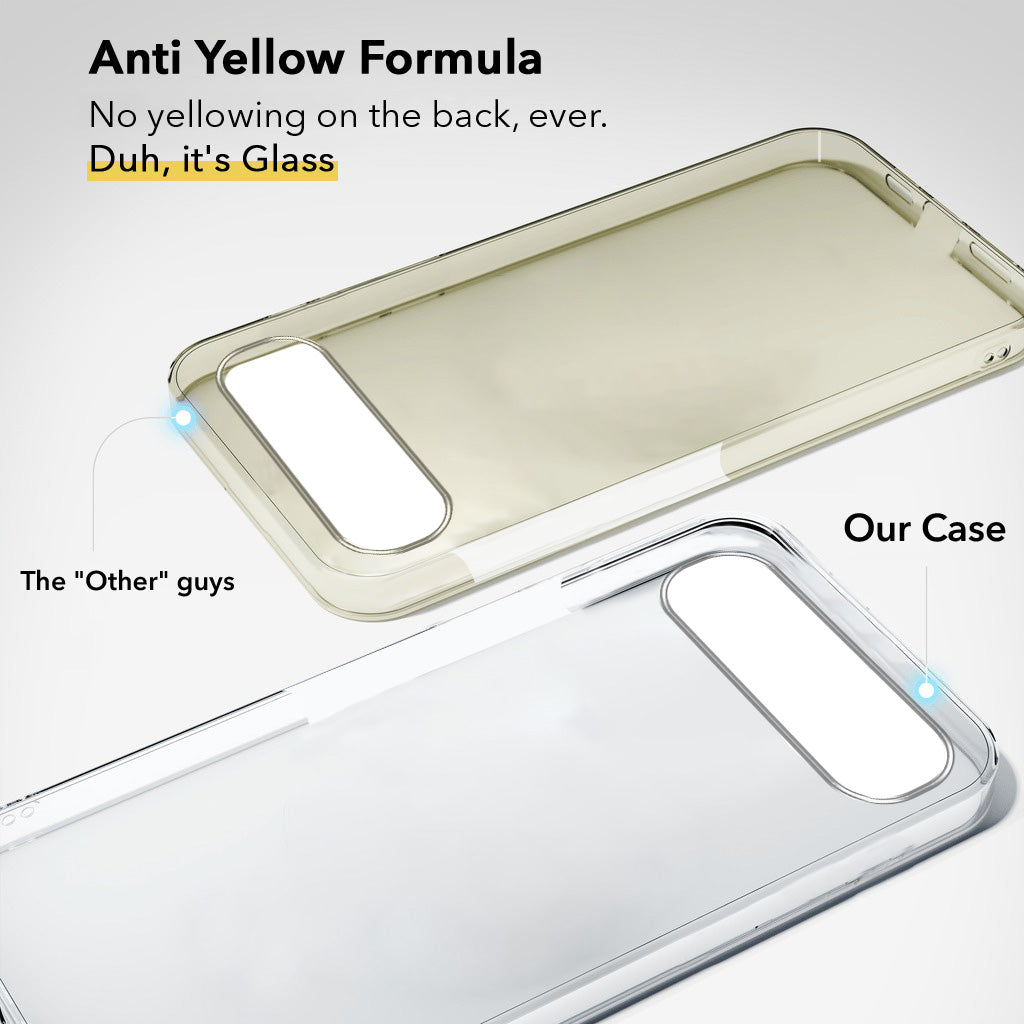 For Vivo S2 5G Back Cover Case Lifetime Anti-Yellow Clear (Sleek Hard Crystal | Shockproof and Camera Protection)