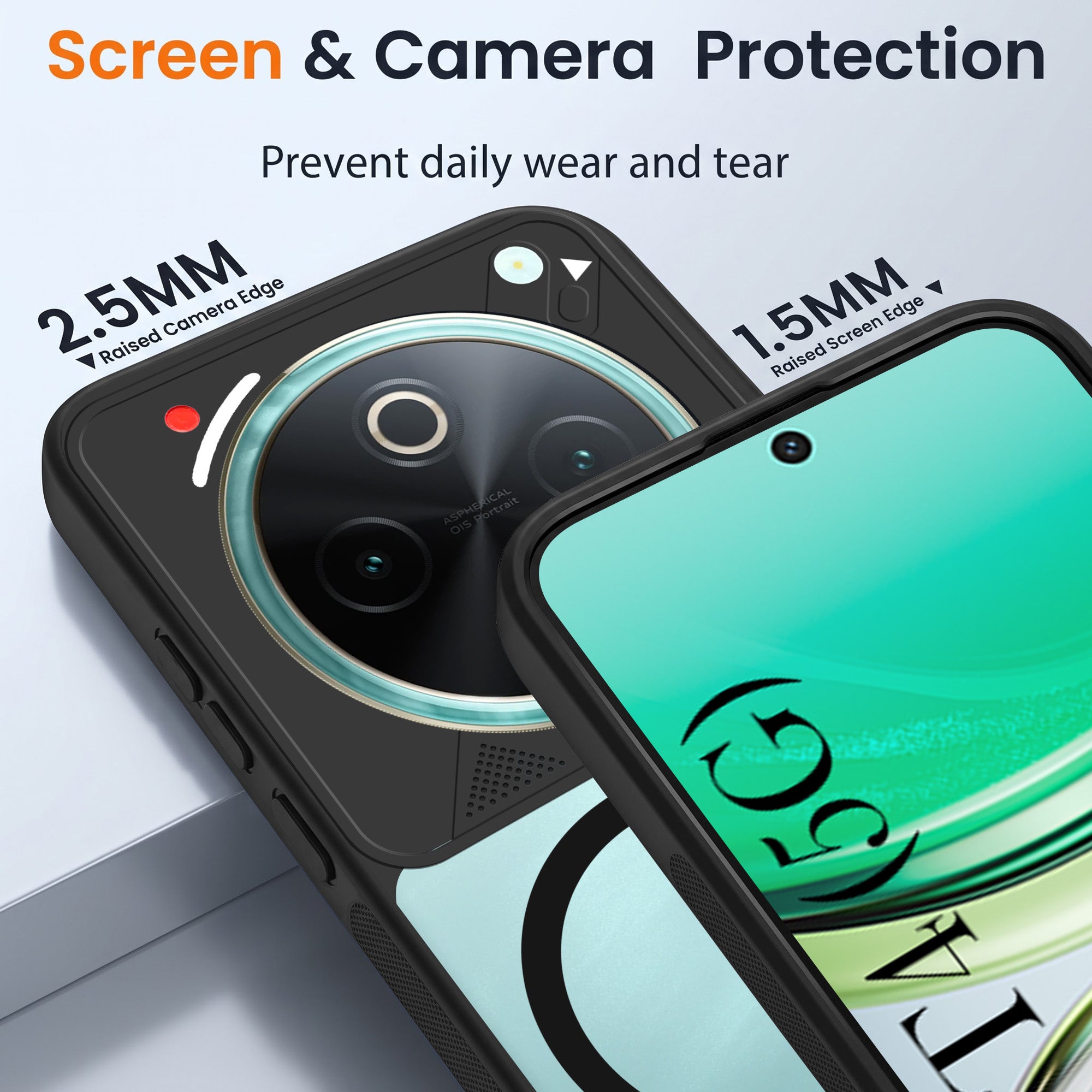 For Vivo T4 Back Cover Case Lifetime Anti-Yellow Clear (Camera Protection | Side Grip | Wireless MagSafe Compatible)