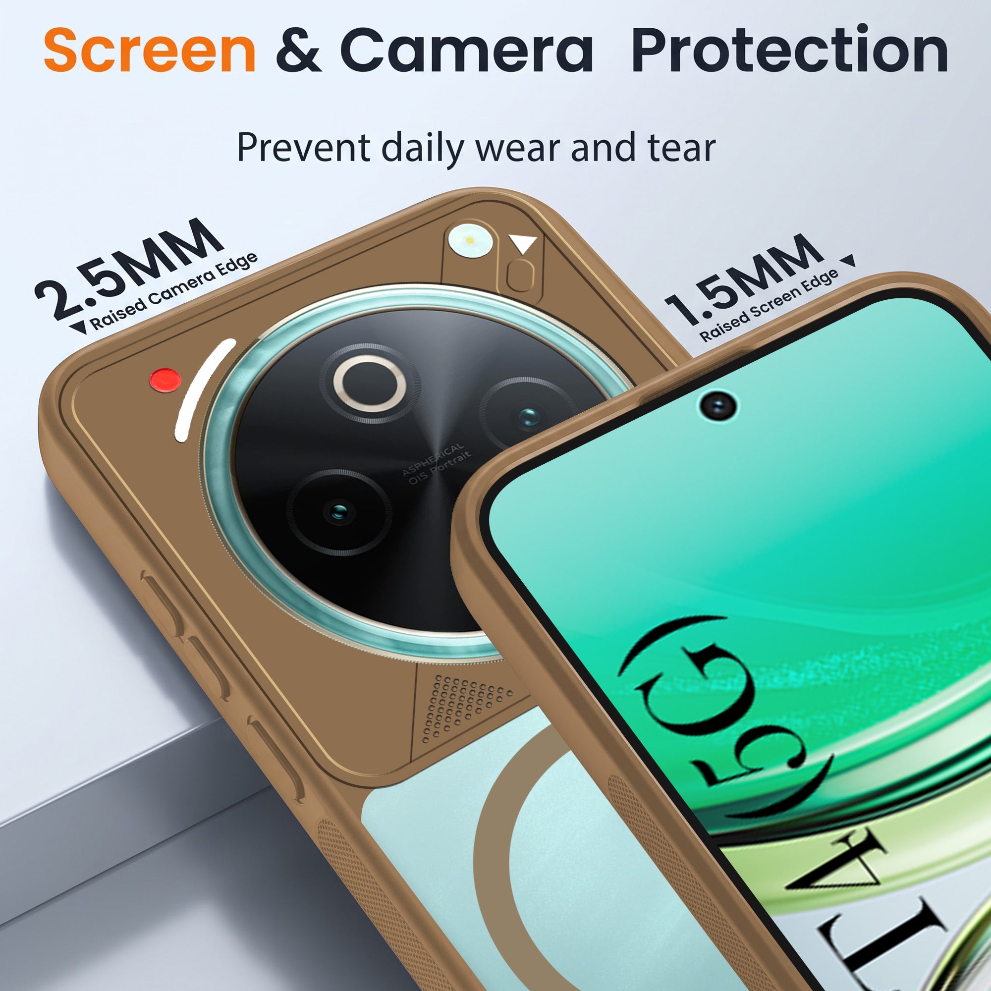 For Vivo T4 Back Cover Case Lifetime Anti-Yellow Clear (Camera Protection | Side Grip | Wireless MagSafe Compatible)