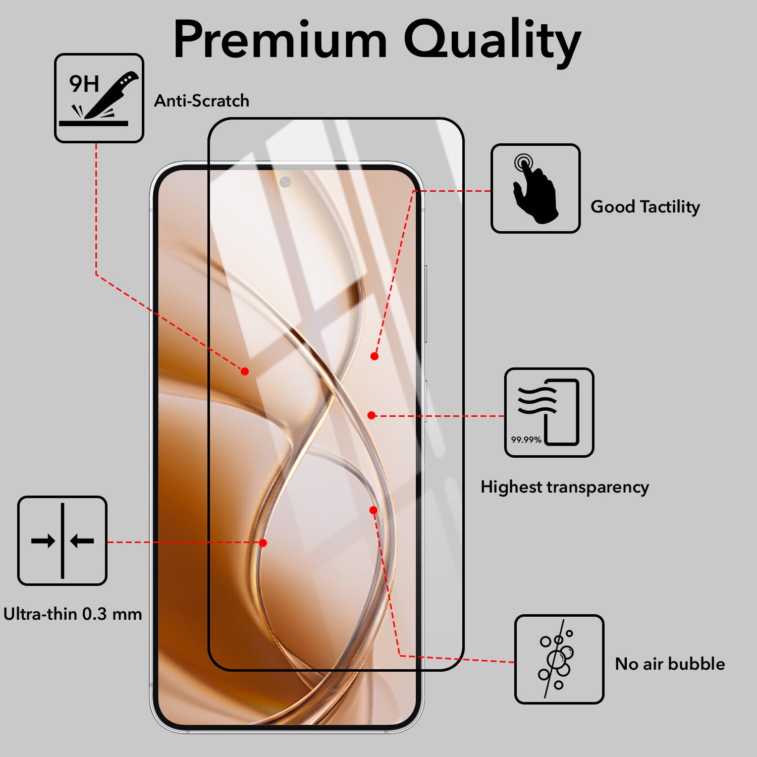 Tempered Glass For Poco M8 Power 5G Military-Grade Gorilla Tempered Glass Screen Protector With Installation Kit | Shatterproof, Full Coverage, HD Clear, Scratch Resistant (Pack of 1)