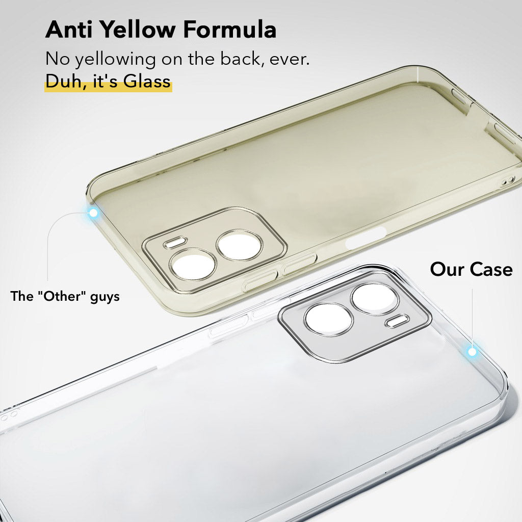 For Motorola Moto G06 Power Back Cover Case Lifetime Anti-Yellow Clear (Sleek Hard Crystal | Shockproof and Camera Protection)