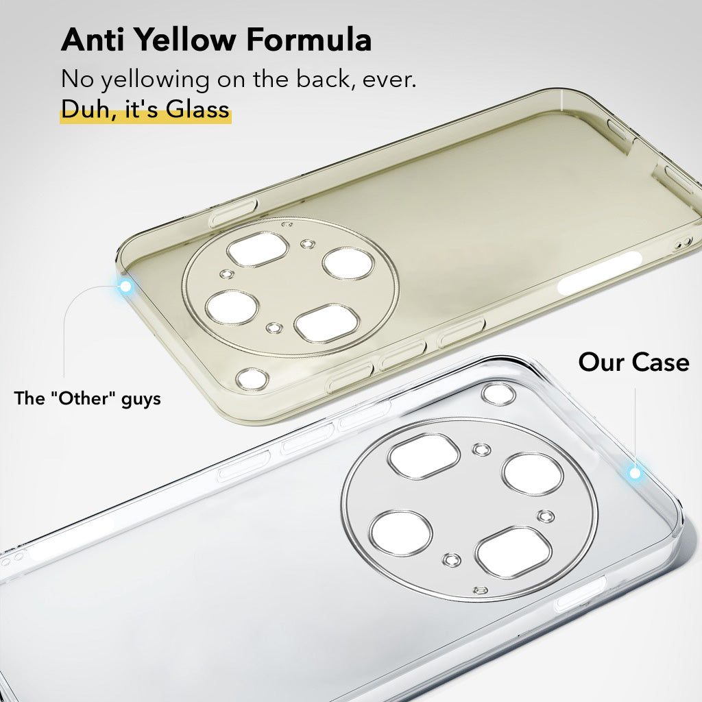For Oppo Find X9 Ultra Back Cover Case Lifetime Anti-Yellow Clear (Sleek Hard Crystal | Shockproof and Camera Protection)