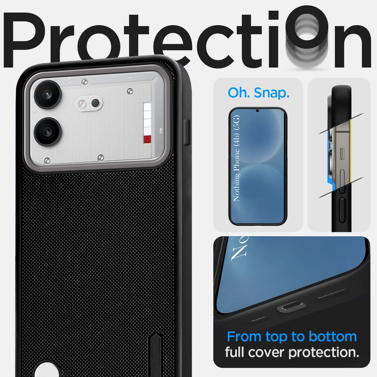 For Nothing Phone 4B 5G Back Cover Case Rubberised (Textured Grip Design| Micro-Fiber Cloth Inside | Slim and Light Weight | Soft Touch and Feel)