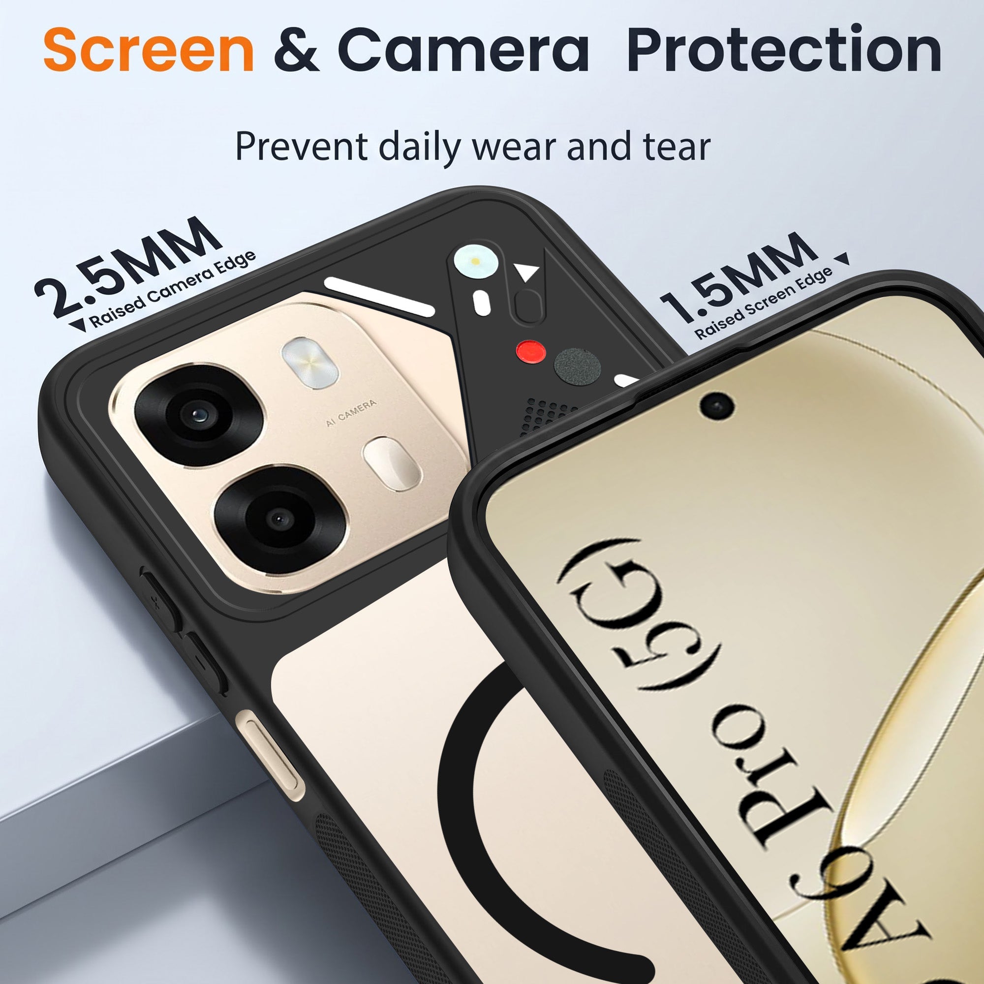 For Oppo A6 Pro Back Cover Case Lifetime Anti-Yellow Clear (Camera Protection | Side Grip | Wireless MagSafe Compatible)