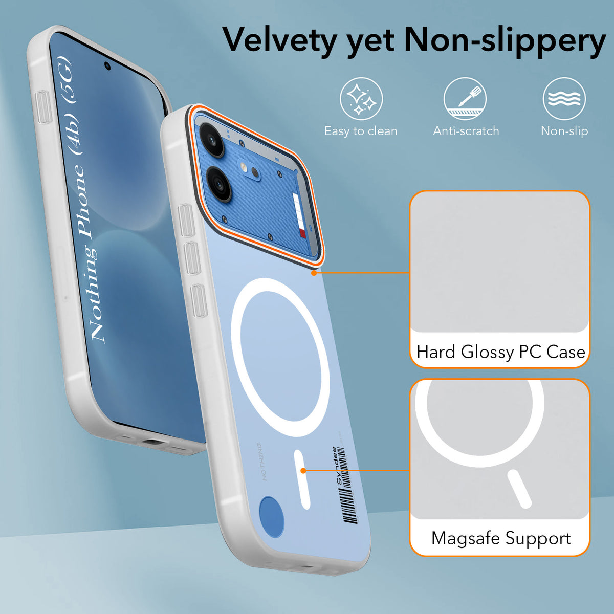 For Nothing Phone 4B 5G Back Cover Case (Soft Touch | Camera Bump Protection | MagSafe Compatible | Matte Finish)