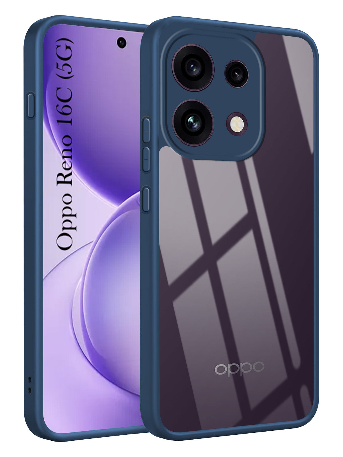 For Oppo Reno 16C 5G Back Cover Case Ultra-Hybrid (Lifetime Anti Yellow | Anti Scratch | Crystal Clear Shockproof)
