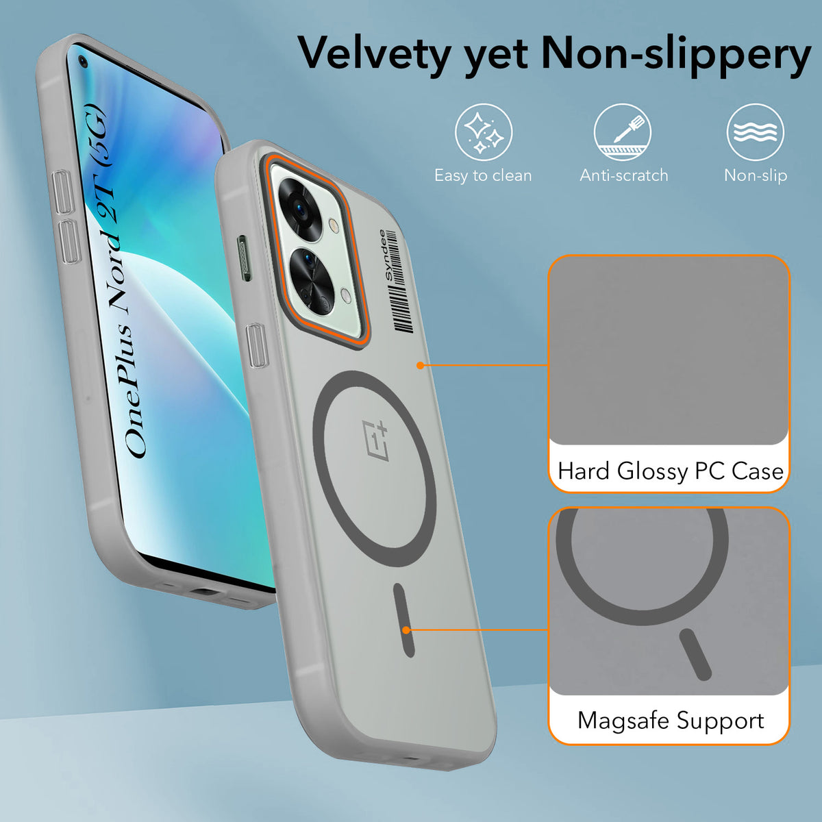 For OnePlus Nord 2T 5G Back Cover Case (Soft Touch | Camera Bump Protection | MagSafe Compatible | Matte Finish)