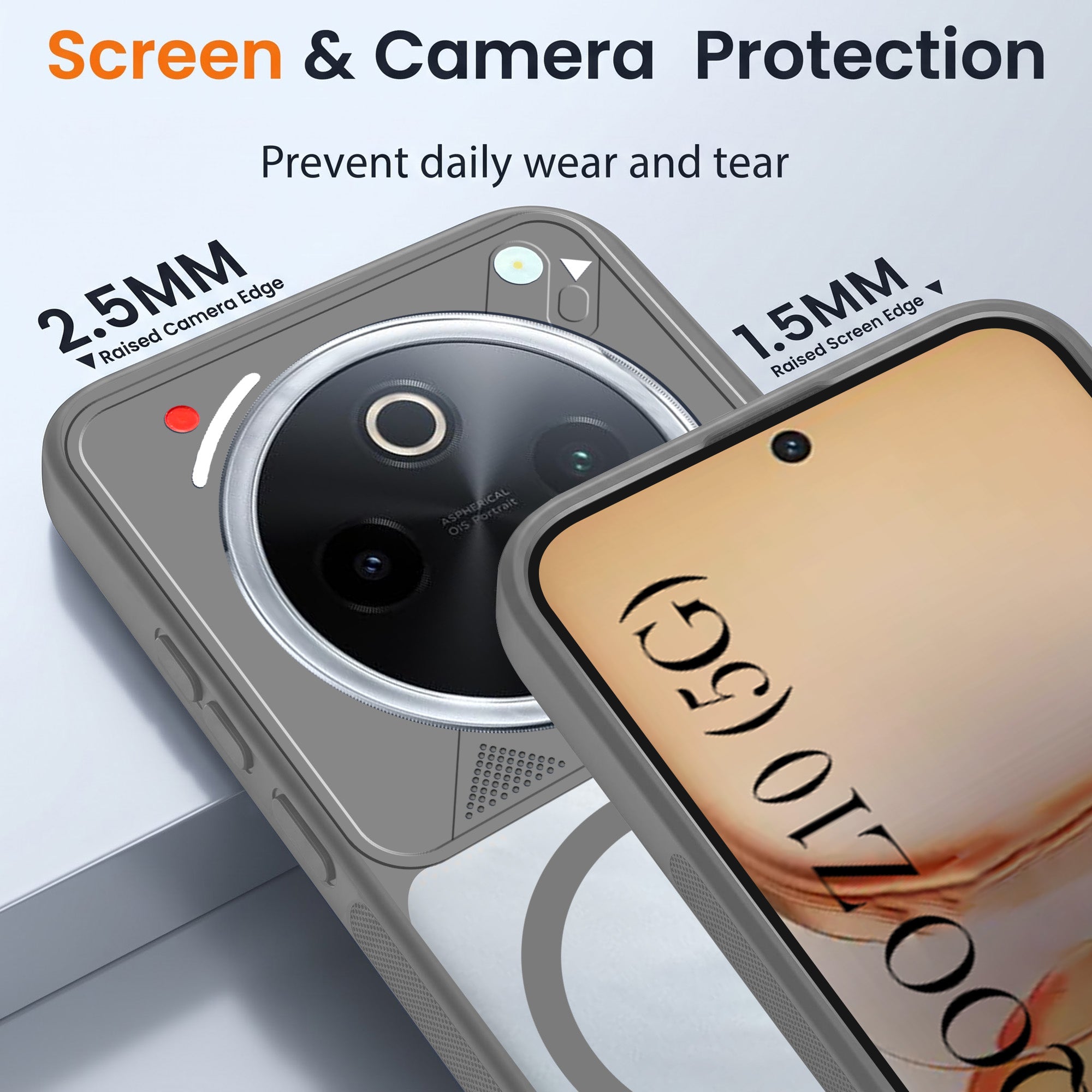 For Vivo iQOO Z10 Back Cover Case Lifetime Anti-Yellow Clear (Camera Protection | Side Grip | Wireless MagSafe Compatible)