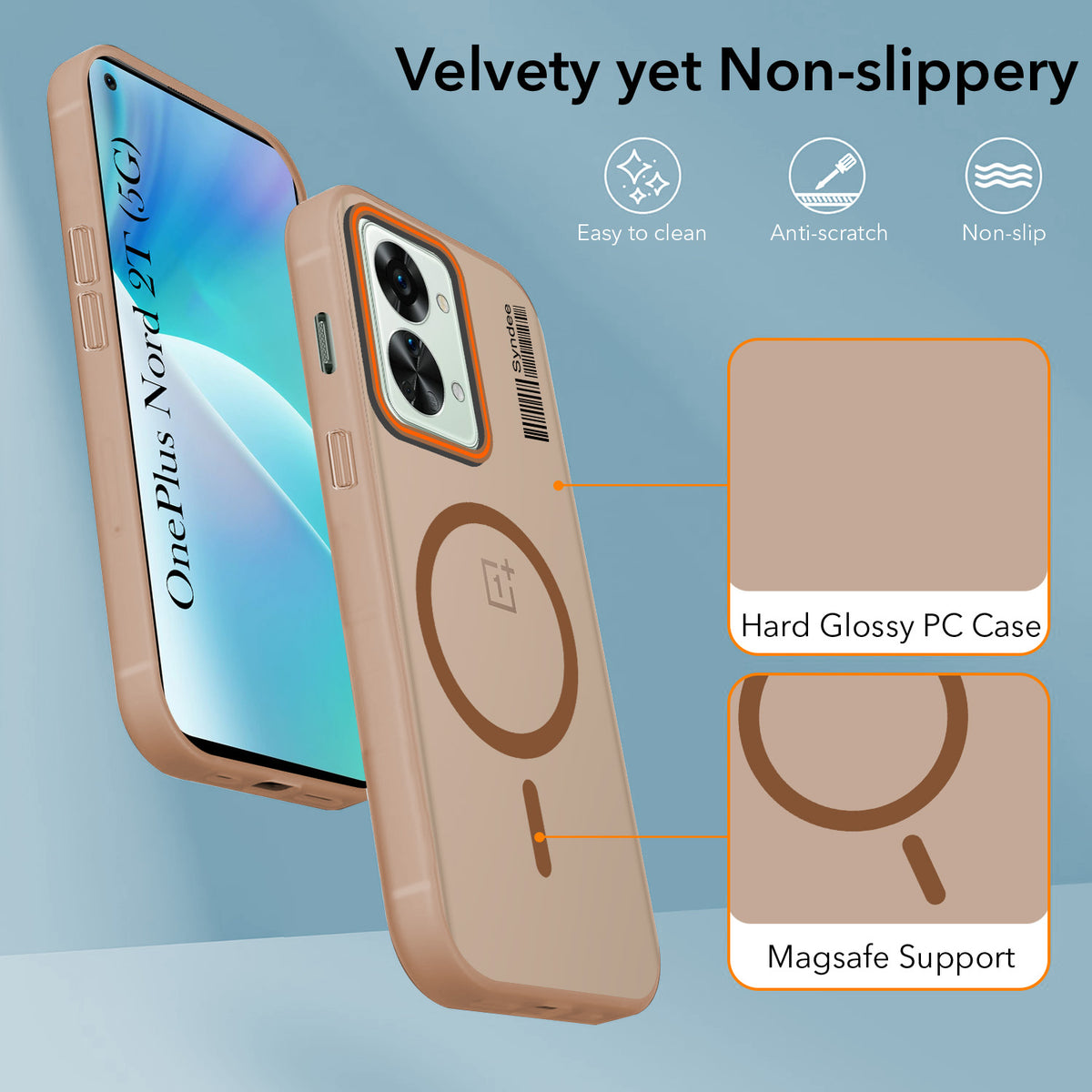 For OnePlus Nord 2T 5G Back Cover Case (Soft Touch | Camera Bump Protection | MagSafe Compatible | Matte Finish)