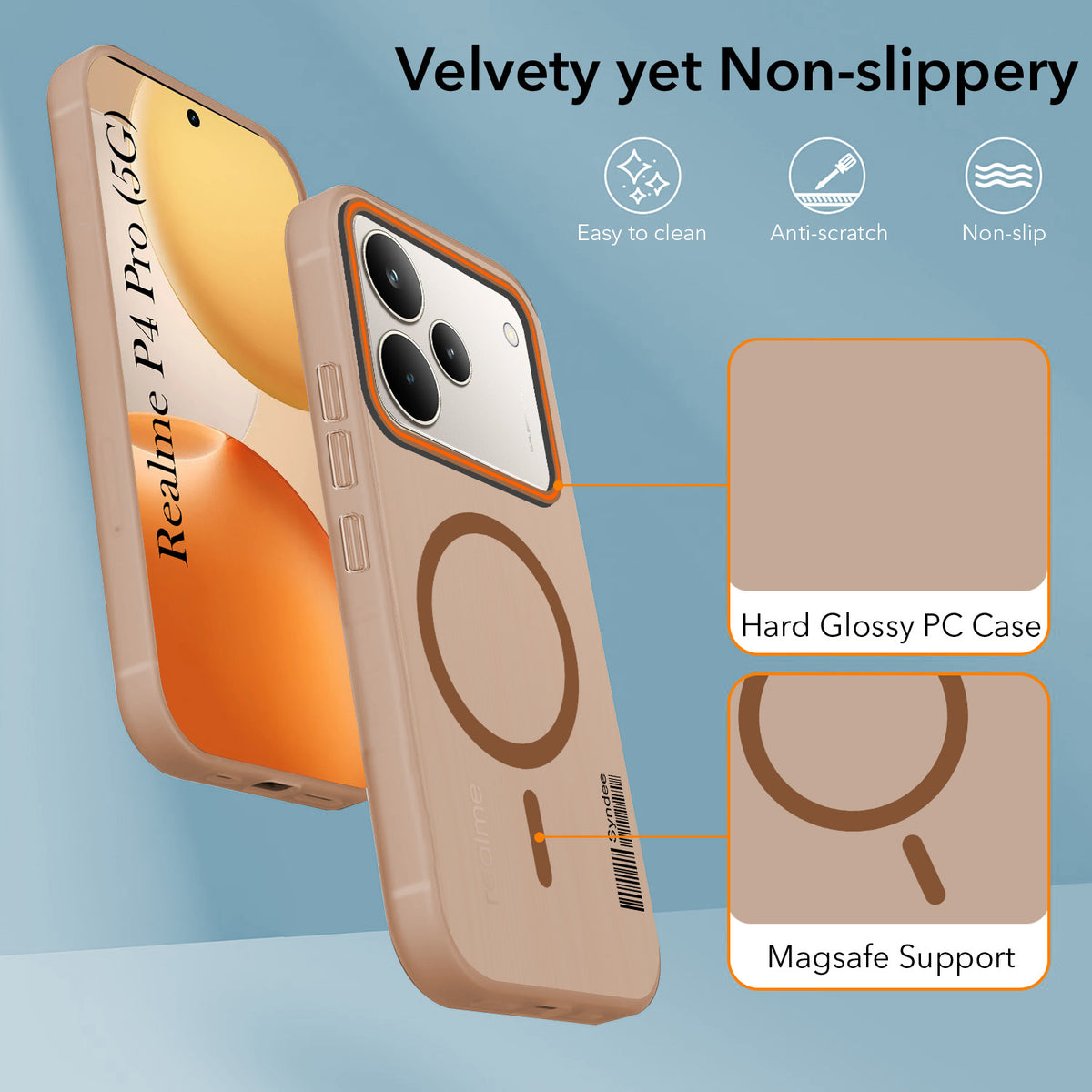 For Realme P4 Pro Back Cover Case (Soft Touch | Camera Bump Protection | MagSafe Compatible | Matte Finish)