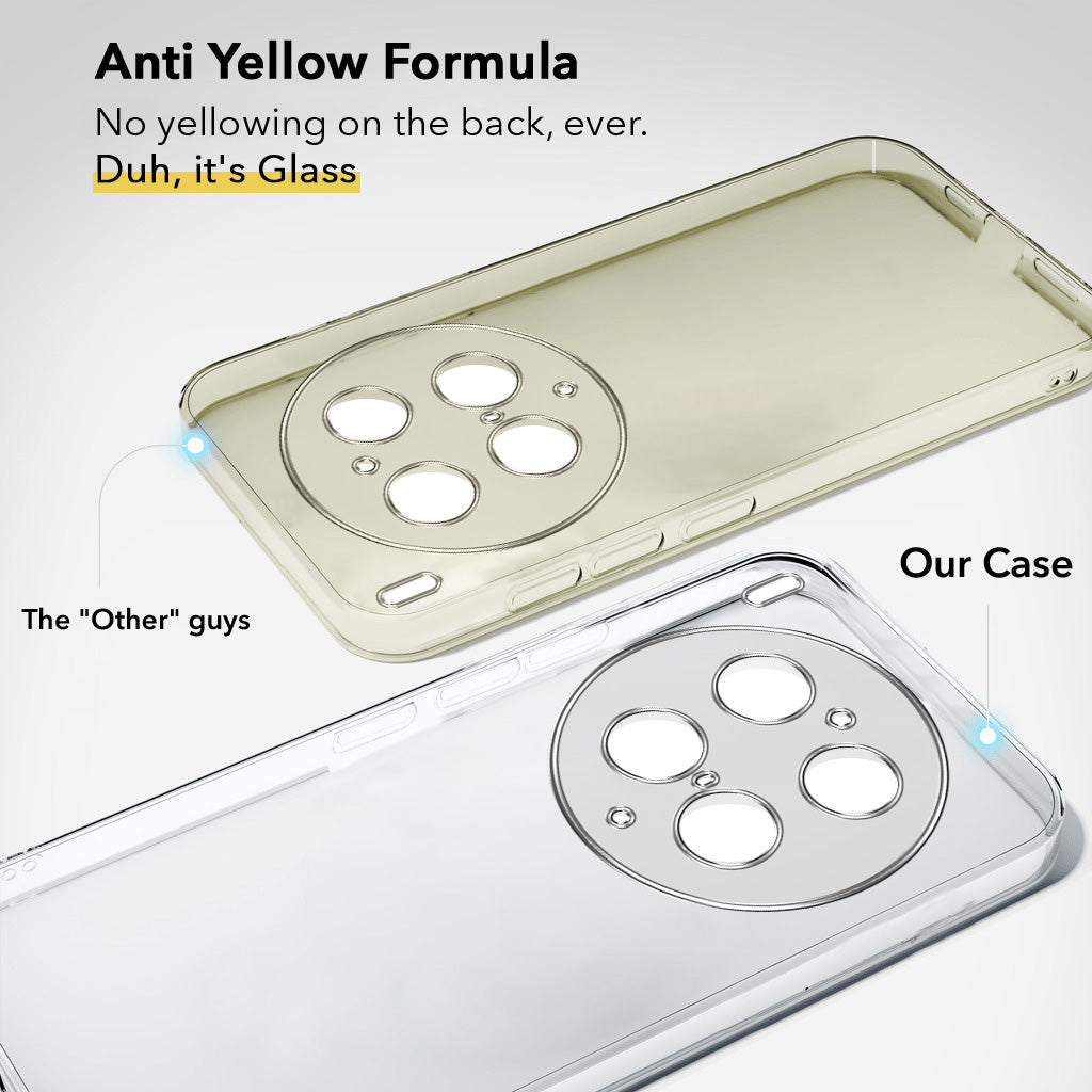 For Vivo X300 Ultra Back Cover Case Lifetime Anti-Yellow Clear (Sleek Hard Crystal | Shockproof and Camera Protection)