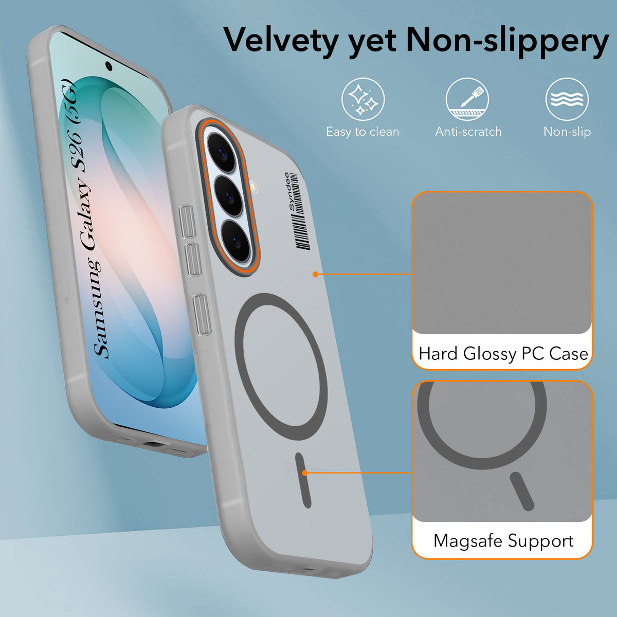 For Samsung Galaxy S26 5G Back Cover Case (Soft Touch | Camera Bump Protection | MagSafe Compatible | Matte Finish)