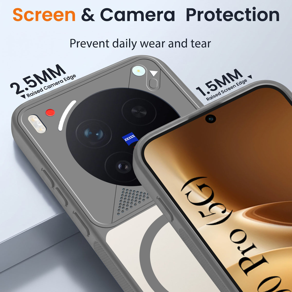 For Vivo X300 Pro Back Cover Case Lifetime Anti-Yellow Clear (Camera Protection | Side Grip | Wireless MagSafe Compatible)
