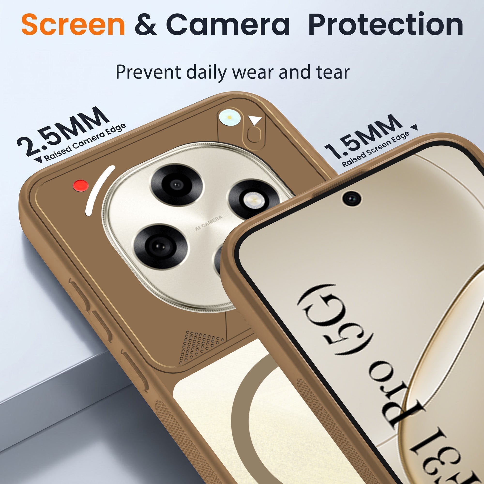 For Oppo F31 Pro Back Cover Case Lifetime Anti-Yellow Clear (Camera Protection | Side Grip | Wireless MagSafe Compatible)