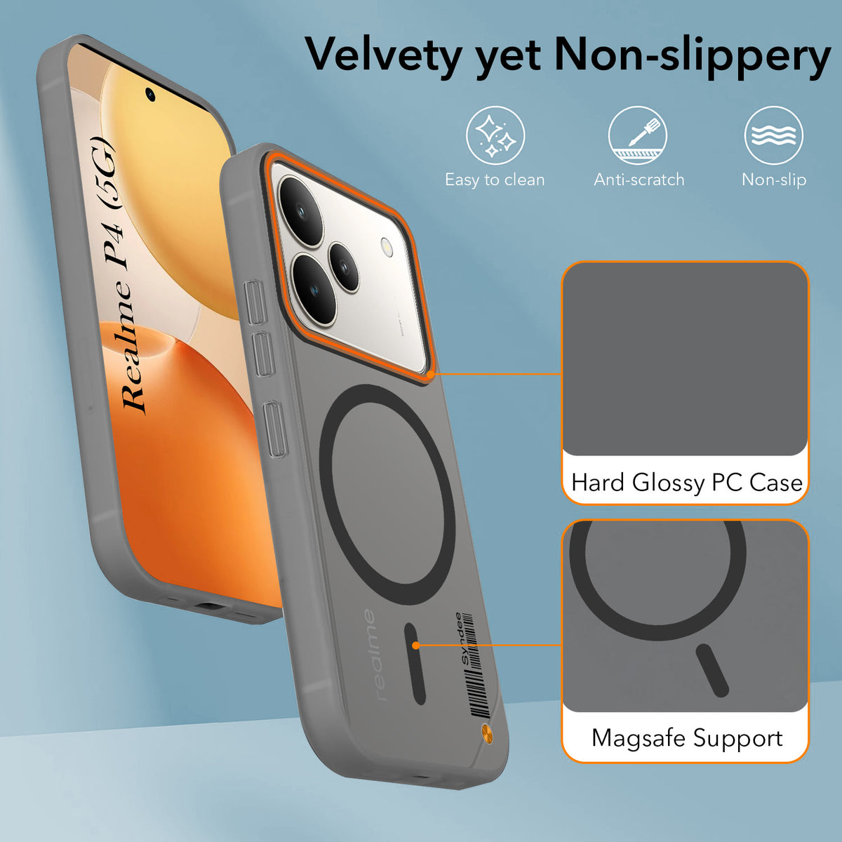 For Realme P4 Back Cover Case (Soft Touch | Camera Bump Protection | MagSafe Compatible | Matte Finish)