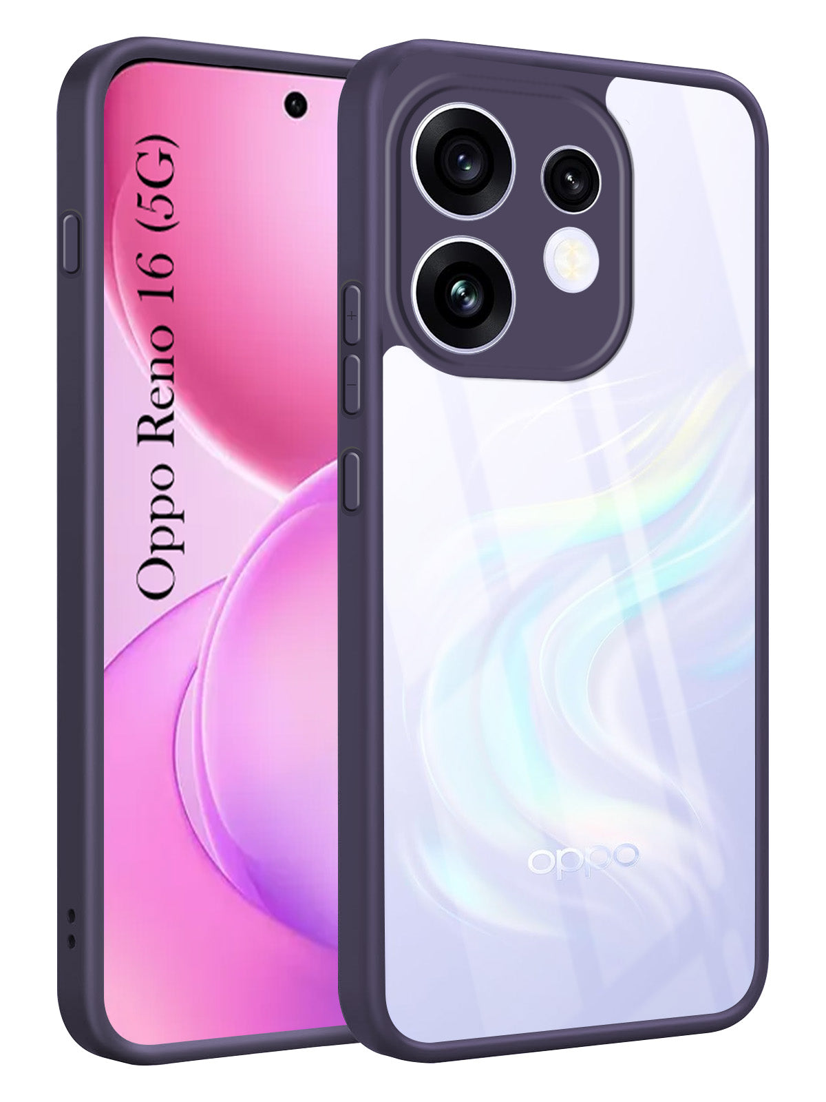 For Oppo Reno 16 Back Cover Case Ultra-Hybrid (Lifetime Anti Yellow | Anti Scratch | Crystal Clear Shockproof)