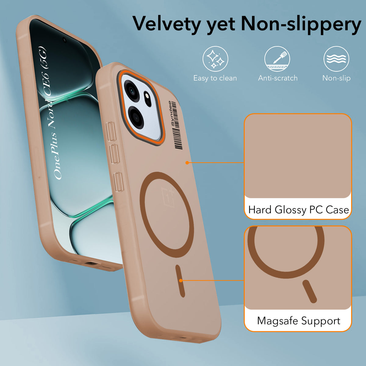 For Oneplus Nord CE 6 Back Cover Case (Soft Touch | Camera Bump Protection | MagSafe Compatible | Matte Finish)