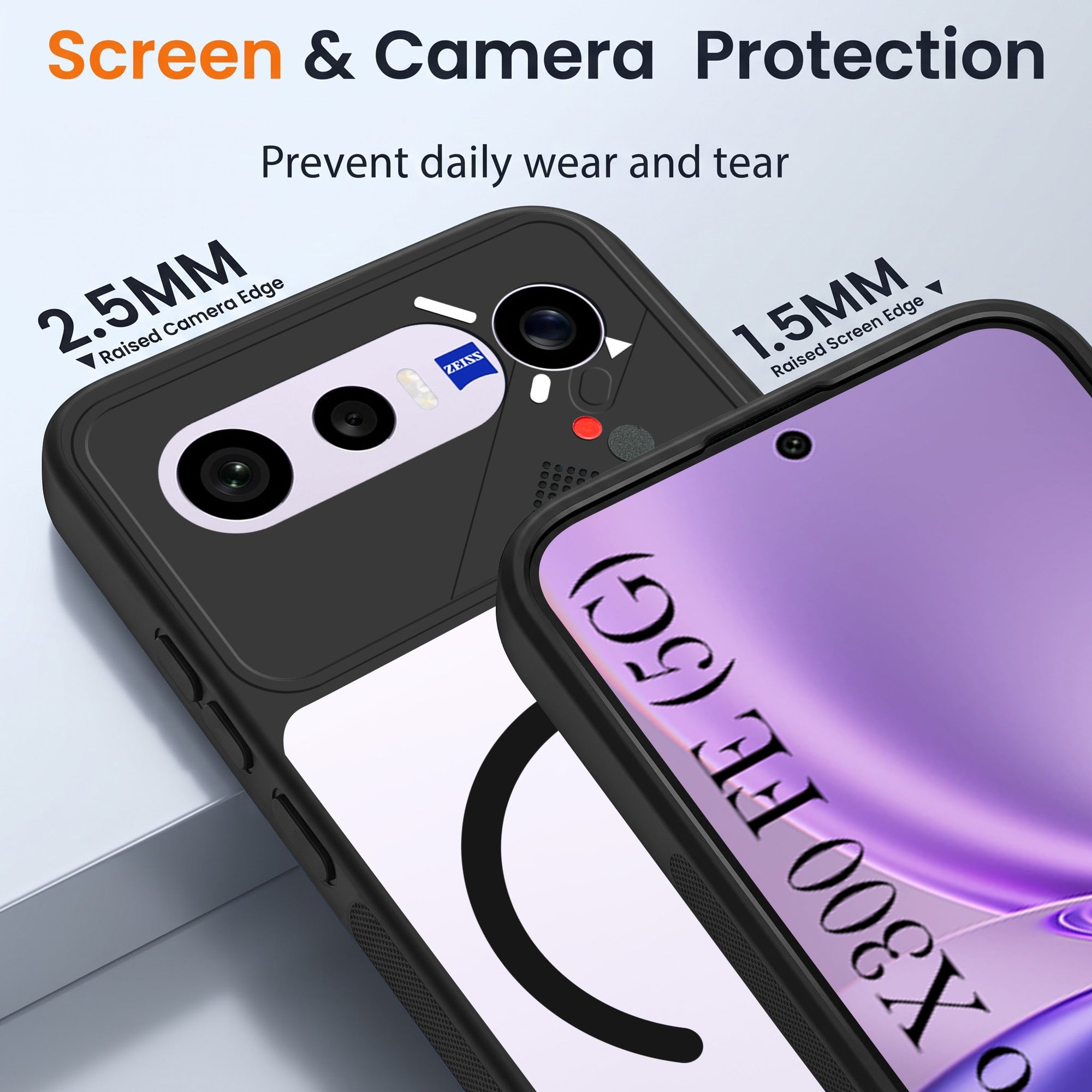 For Vivo X300 FE Back Cover Case Lifetime Anti-Yellow Clear (Camera Protection | Side Grip | Wireless MagSafe Compatible)