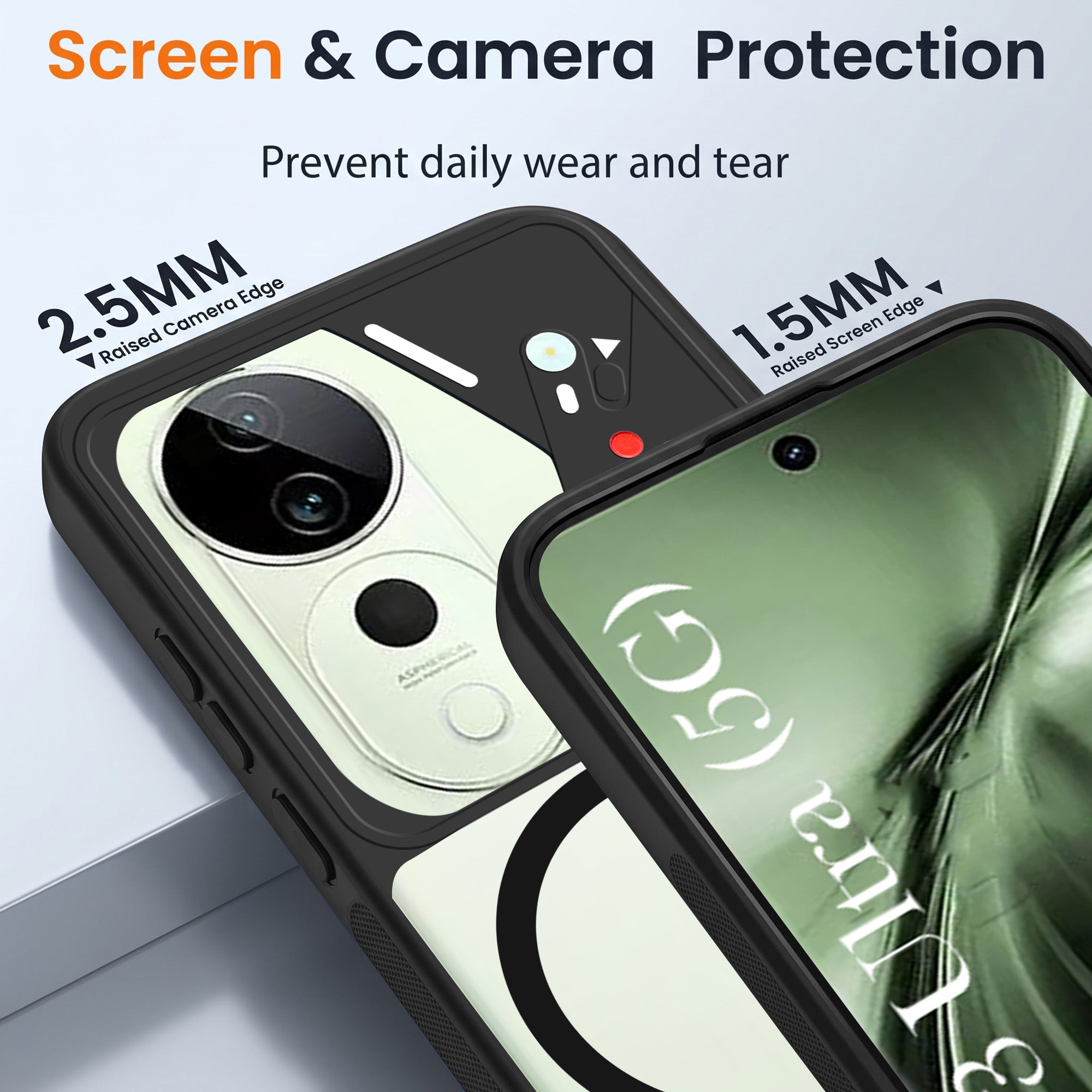 For Vivo T3 Ultra Back Cover Case Lifetime Anti-Yellow Clear (Camera Protection | Side Grip | Wireless MagSafe Compatible)