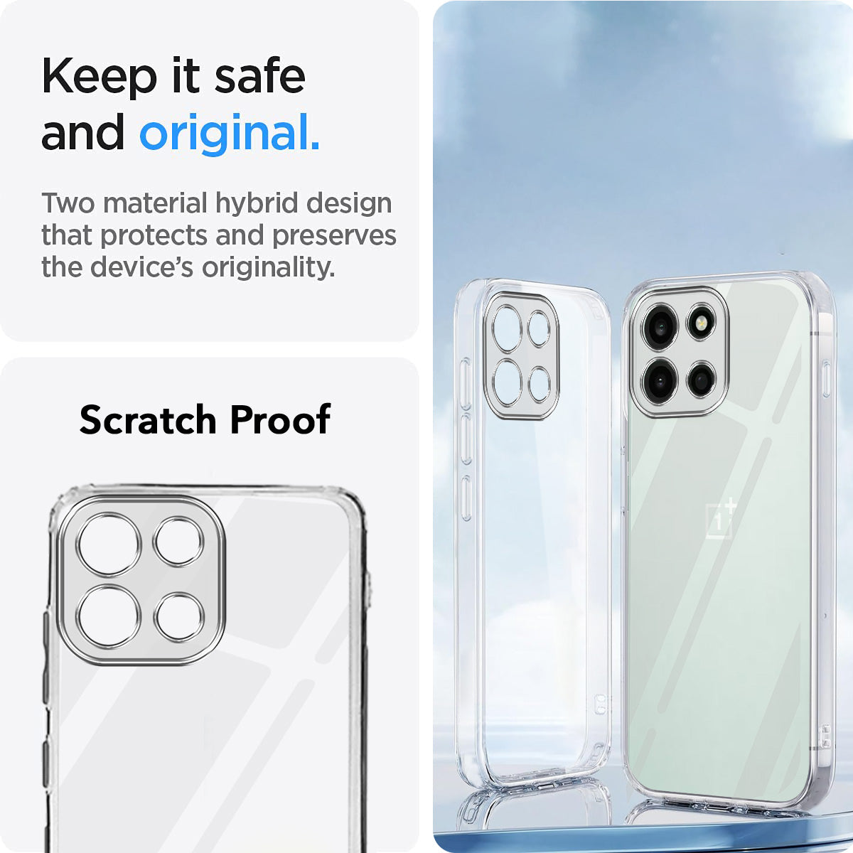 For Oneplus Nord 6 Back Cover Case Silicone (Clear Shockproof Case with Camera Protection | Soft and Flexible | Transparent)