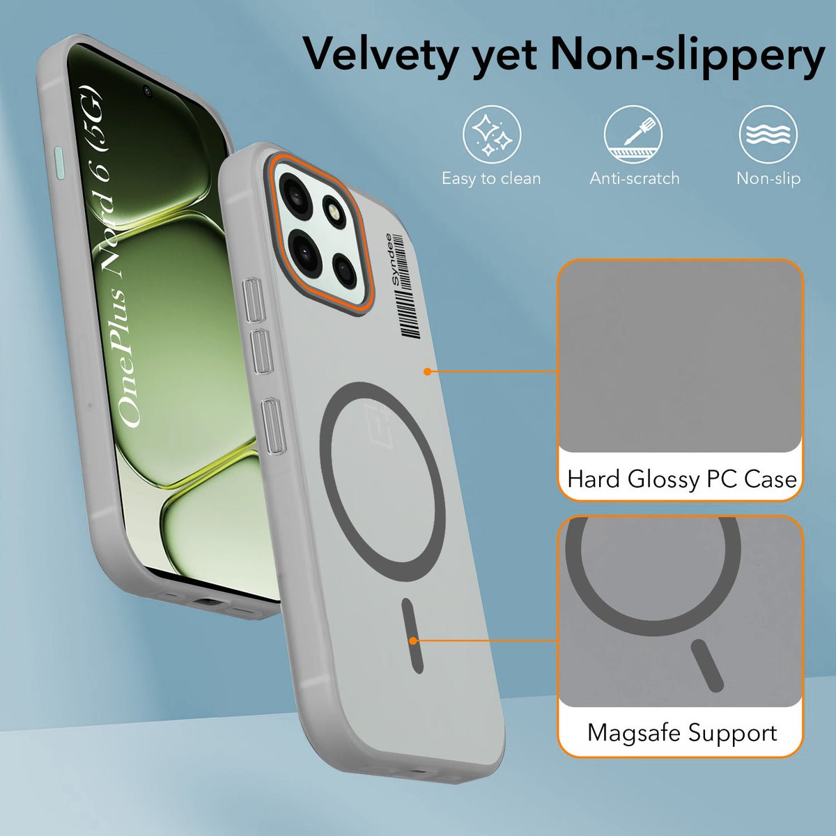 For Oneplus Nord 6 Back Cover Case (Soft Touch | Camera Bump Protection | MagSafe Compatible | Matte Finish)
