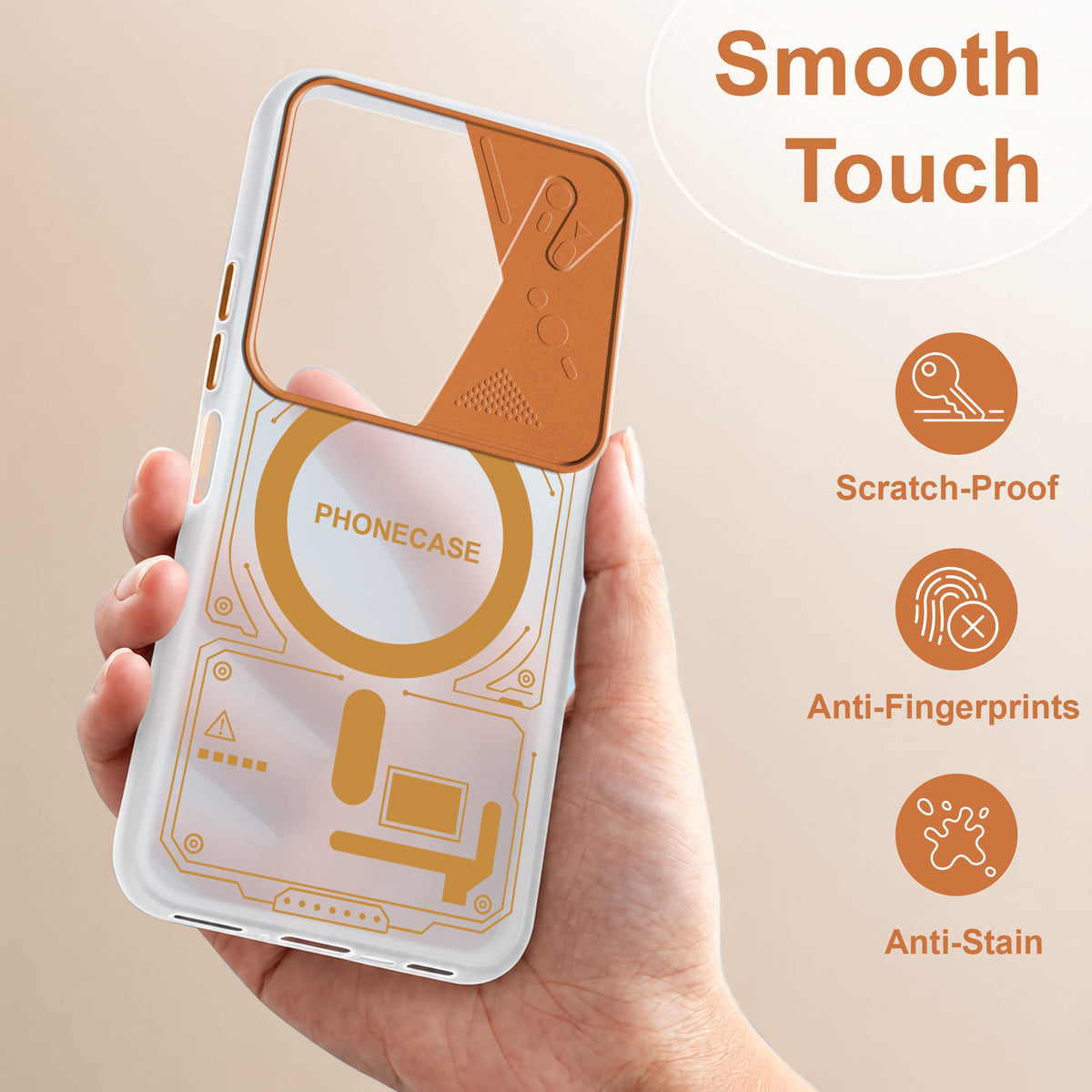 For Vivo Y31 5G Metallic Back Cover Case (Metallic Camera Protection & Buttons | Translucent Milky Shade | Hard Polycarbonate)