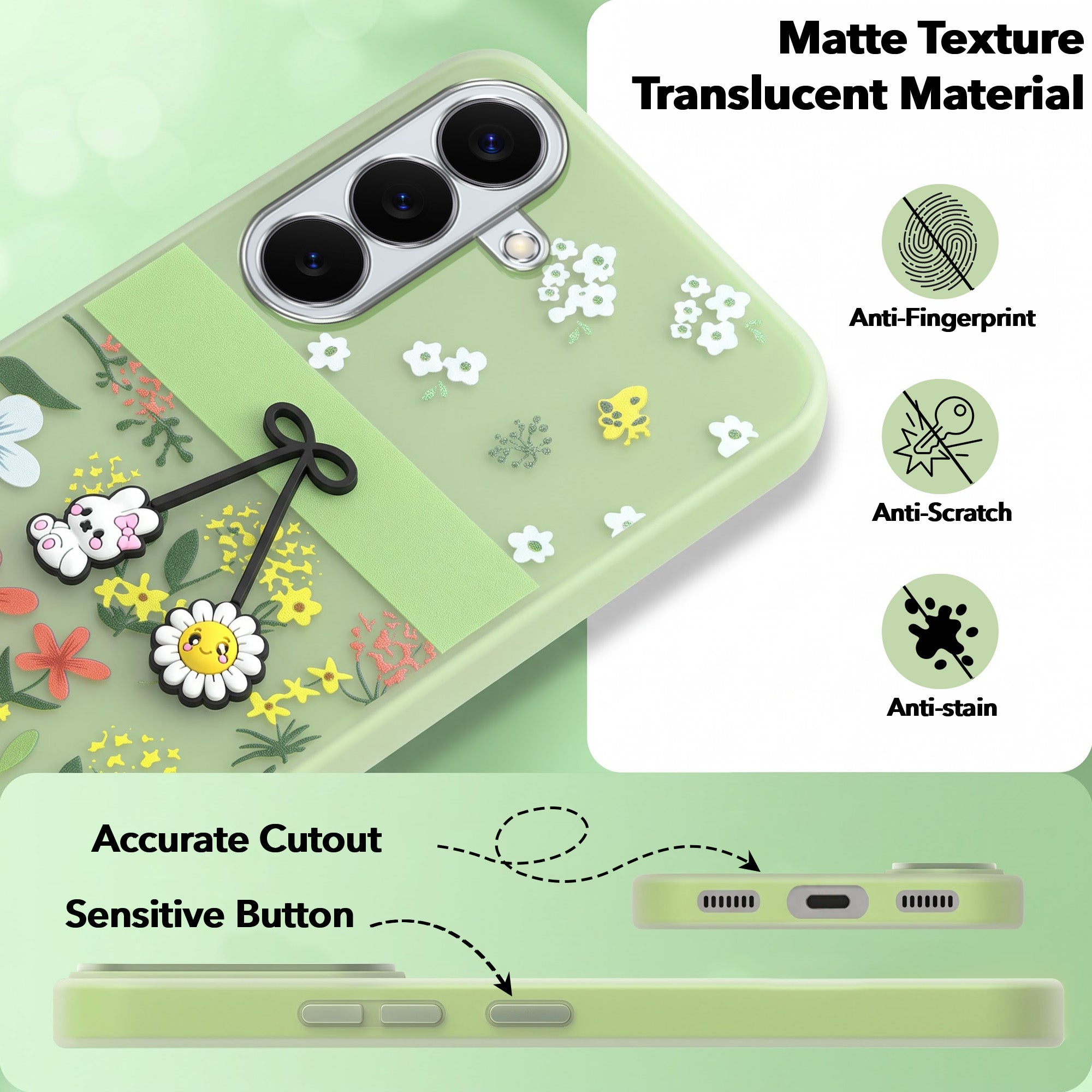 For Samsung Galaxy S26 5G Back Cover Case (3D Cute Cartoons | Hard Back Side Soft | Matte Premium Finish | HD Printing)