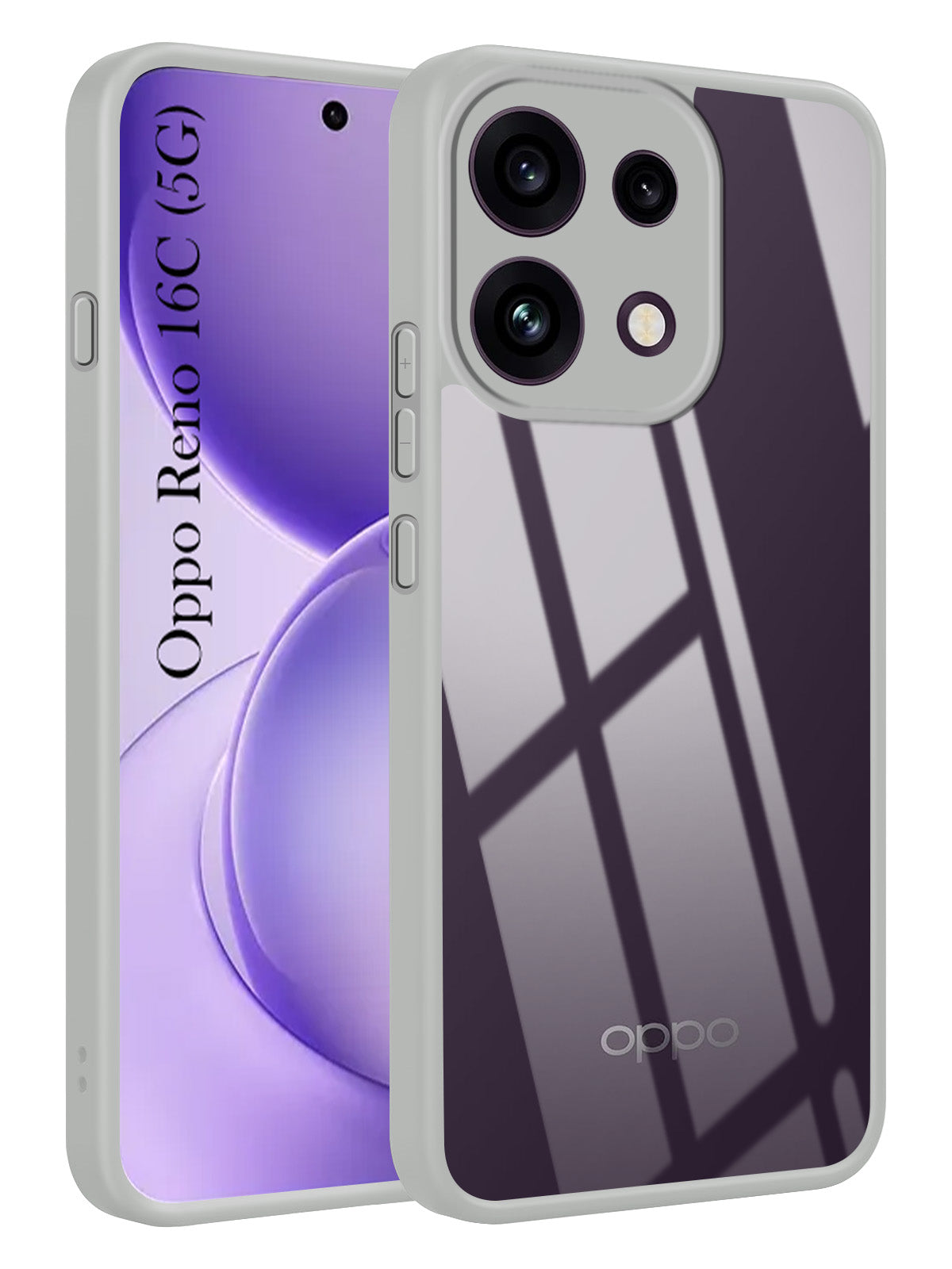 For Oppo Reno 16C 5G Back Cover Case Ultra-Hybrid (Lifetime Anti Yellow | Anti Scratch | Crystal Clear Shockproof)