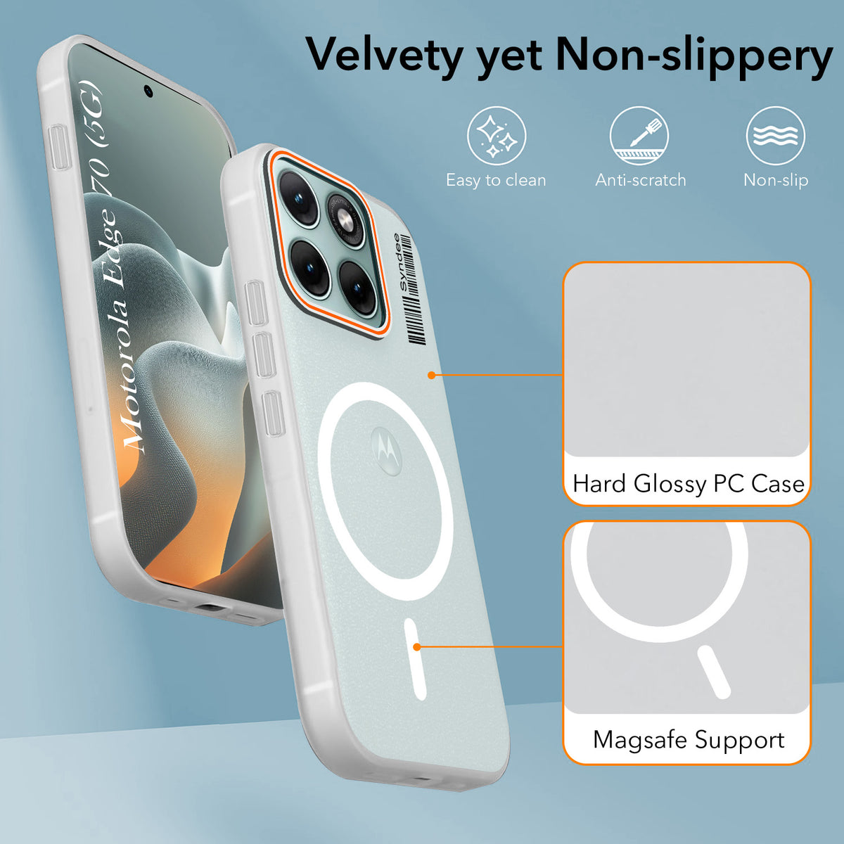 For Motorola Moto Edge 70 Back Cover Case (Soft Touch | Camera Bump Protection | MagSafe Compatible | Matte Finish)