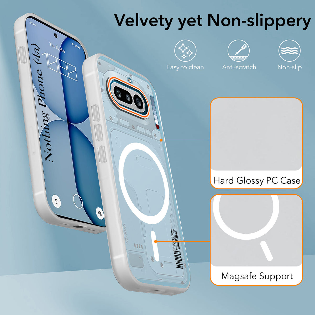 For Nothing Phone 4A 5G Back Cover Case (Soft Touch | Camera Bump Protection | MagSafe Compatible | Matte Finish)