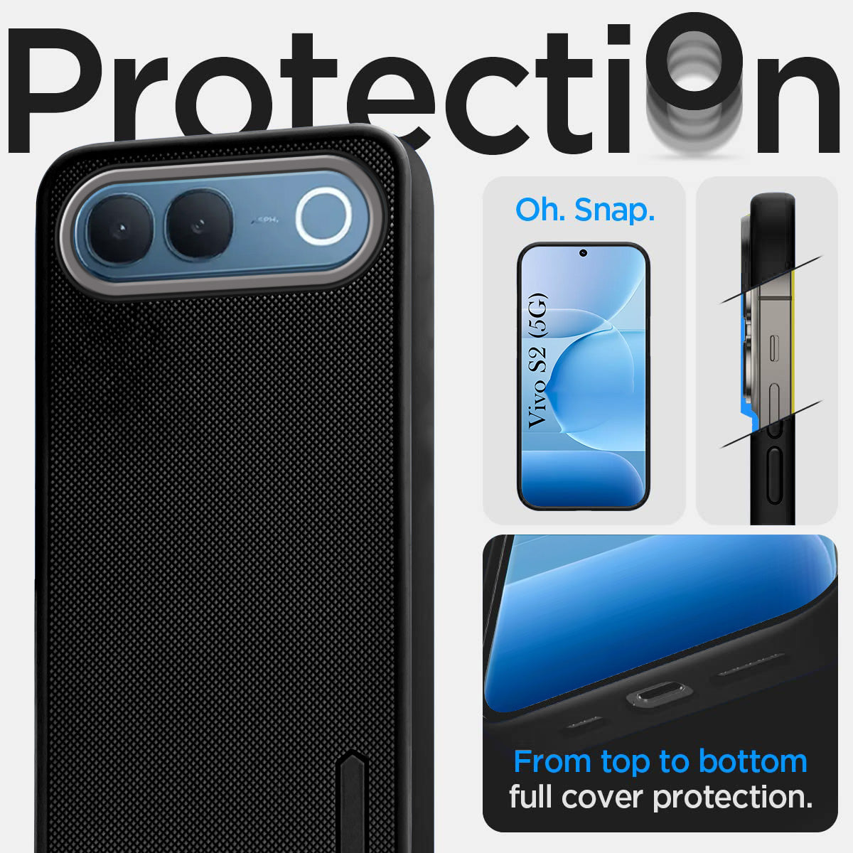 For Vivo S2 5G Back Cover Case Rubberised (Textured Grip Design| Micro-Fiber Cloth Inside | Slim and Light Weight | Soft Touch and Feel) (Copy)