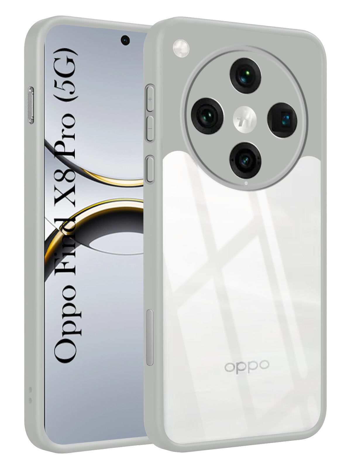 For Oppo Find X8 Pro Back Cover Case Ultra-Hybrid (Lifetime Anti Yellow | Anti Scratch | Crystal Clear Shockproof)