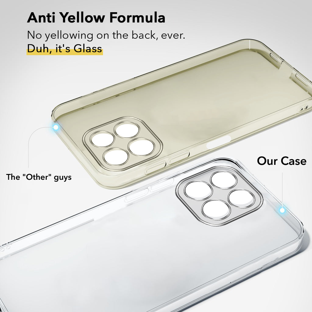 For Realme 16T 5G Back Cover Case Lifetime Anti-Yellow Clear (Sleek Hard Crystal | Shockproof and Camera Protection)