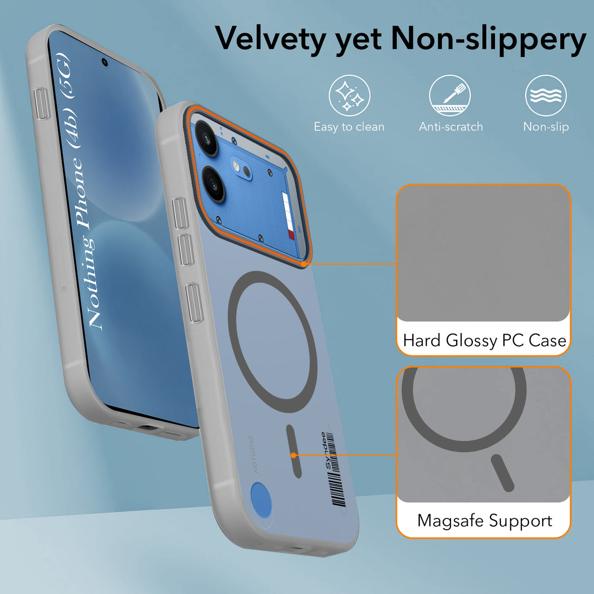 For Nothing Phone 4B 5G Back Cover Case (Soft Touch | Camera Bump Protection | MagSafe Compatible | Matte Finish)