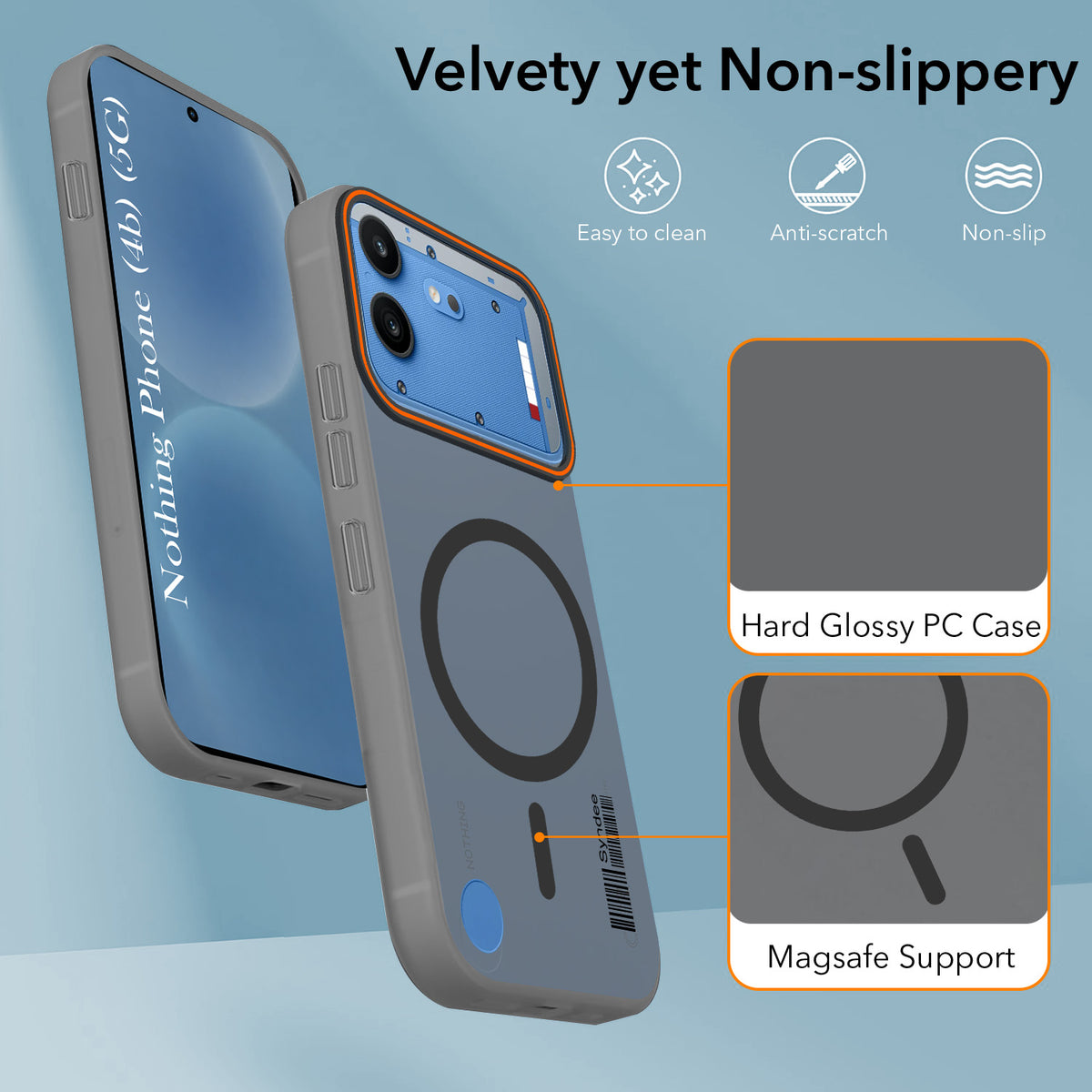 For Nothing Phone 4B 5G Back Cover Case (Soft Touch | Camera Bump Protection | MagSafe Compatible | Matte Finish)